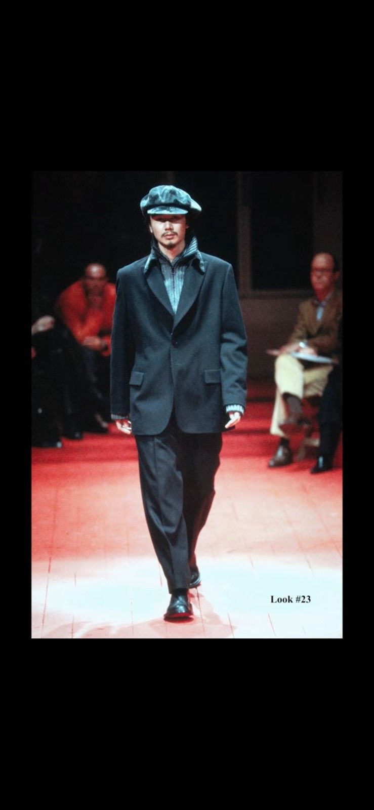 Yohji Yamamoto Yohji Yamamoto Pour Homme AW01 Runway Velvet Casquette Size ONE SIZE - 2 Thumbnail