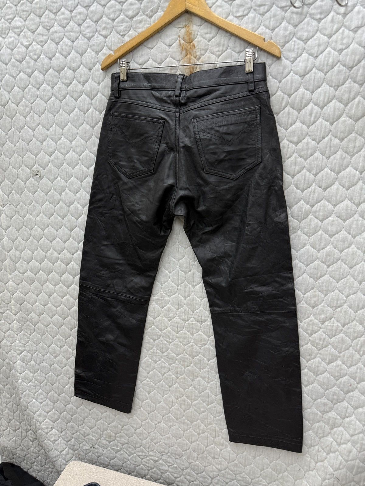 Genuine Leather 🔥🔥🔥ARCHIVE LEATHER PANTS Size US 31 - 6 Thumbnail
