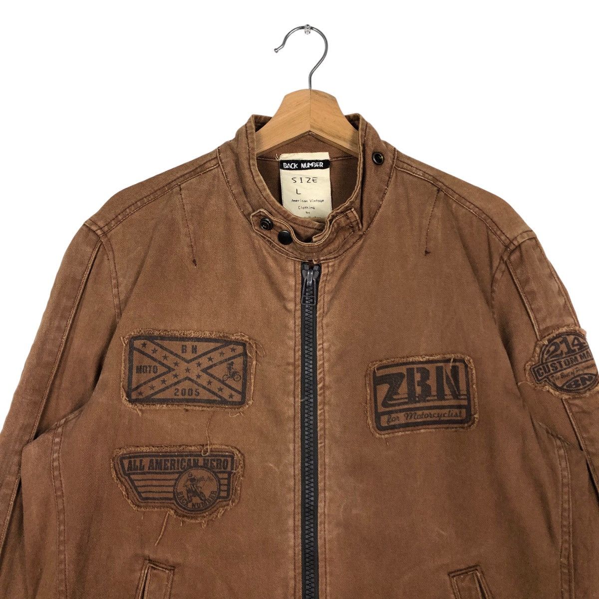 Hysteric Glamour 🔥90’s Vintage Biker Jacket Punk Design Back Number Japan Size US L / EU 52-54 / 3 - 2 Thumbnail