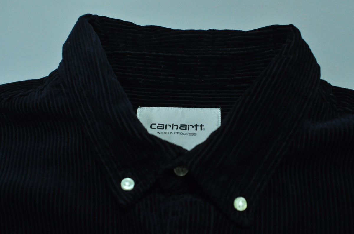 Carhartt × Carhartt Wip Carhartt Corduroy Button Ups Black Shirt Cord Size US XL / EU 56 / 4 - 2 Thumbnail