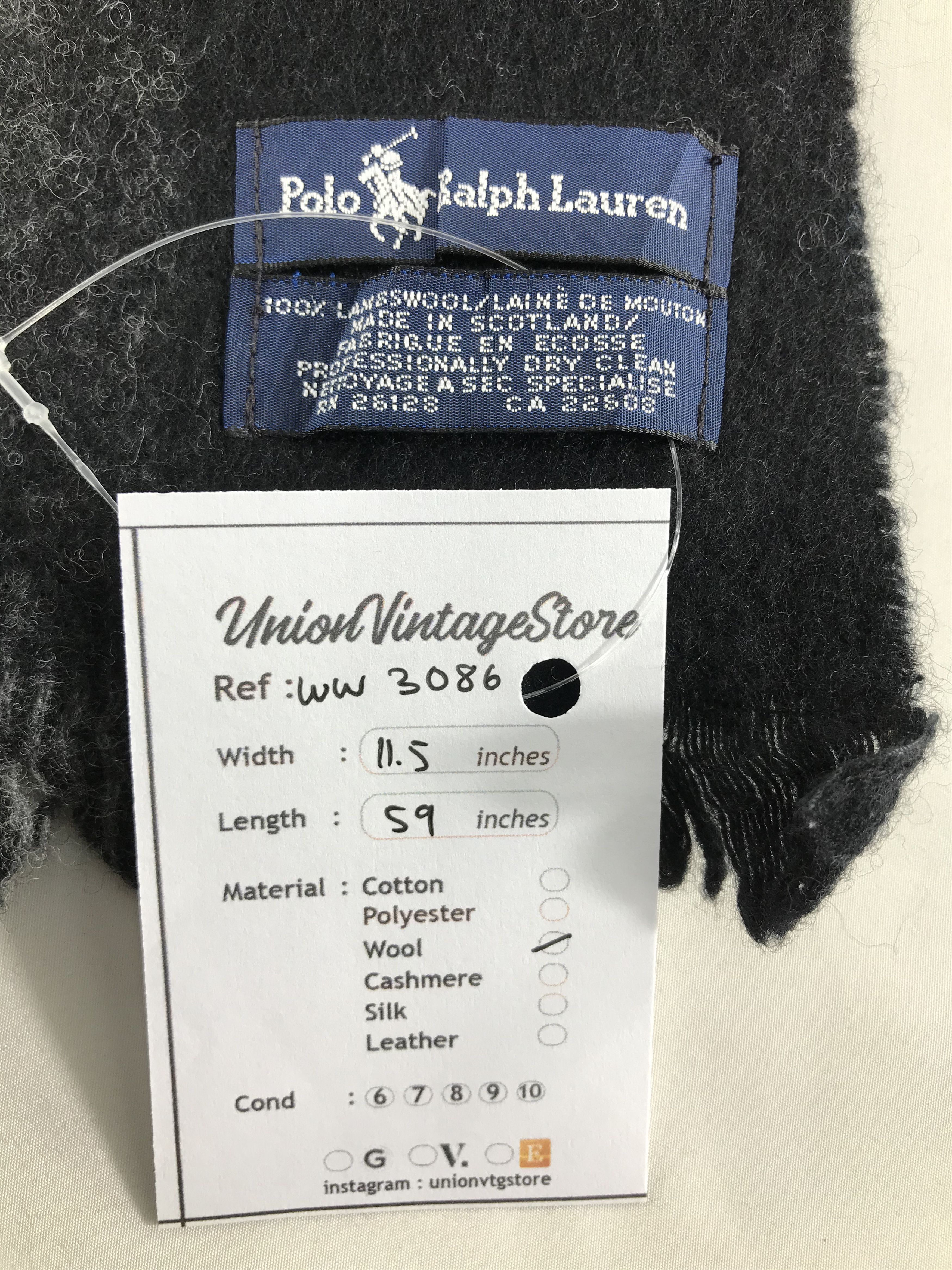 Polo Ralph Lauren × Vintage Polo Ralph Lauren Scarf / Muffler / Neckwear - WW3086 Size ONE SIZE - 5 Thumbnail