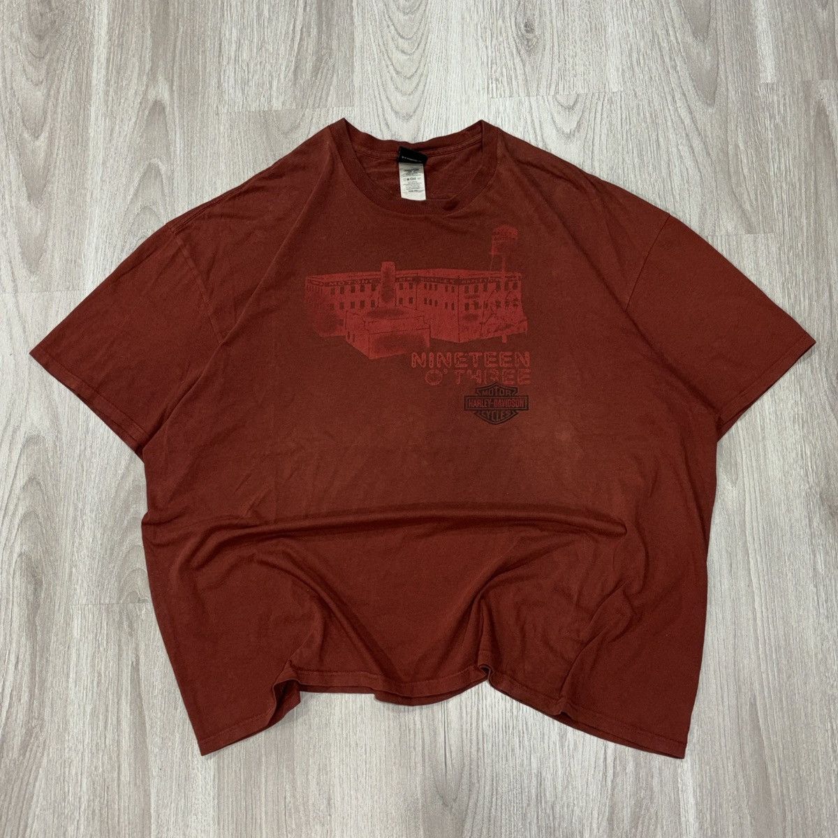 Harley Davidson Mens Harley Davidson Graphic T Shirt Red Wisconsin Size US XXL / EU 58 / 5 - 2 Thumbnail