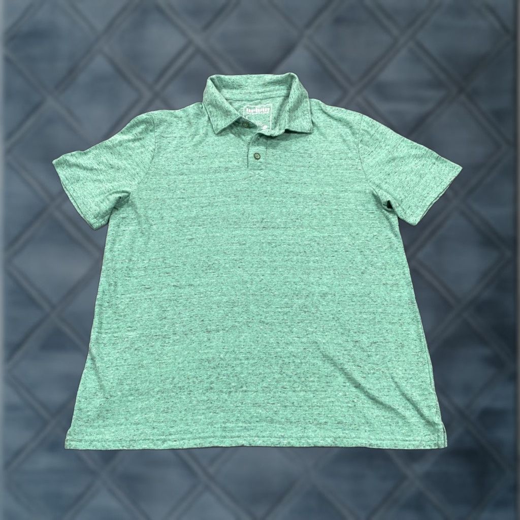 Vintage VINTAGE? Urban Pipeline Polo Shirt Mens Small Green Heathered Space Dye Short Sleeve Size US S / EU 44-46 / 1 - 1 Thumbnail