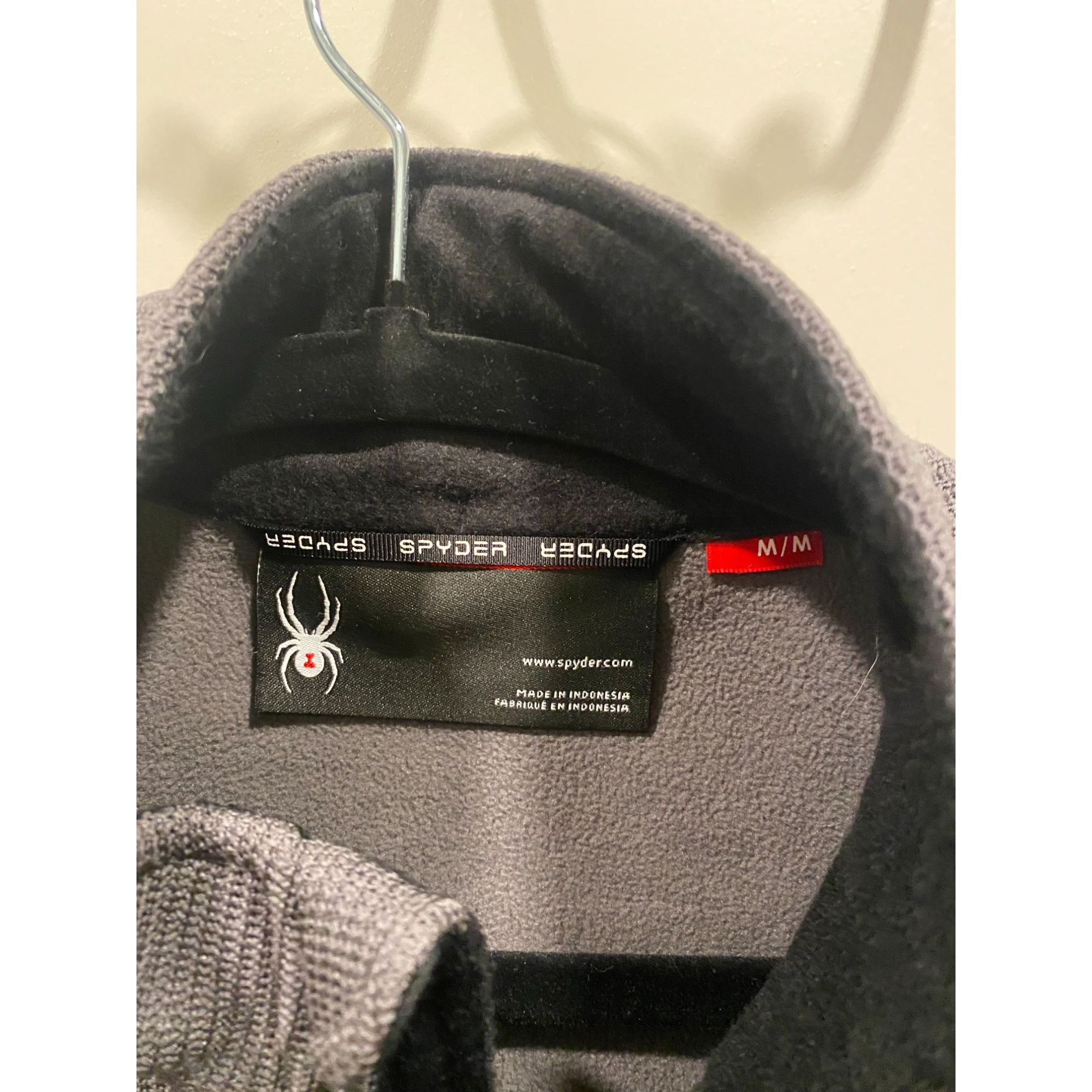 Spyder Spyder Mens Gray & Black Full-Zip Fleece Vest M/L Size US M / EU 48-50 / 2 - 5 Thumbnail