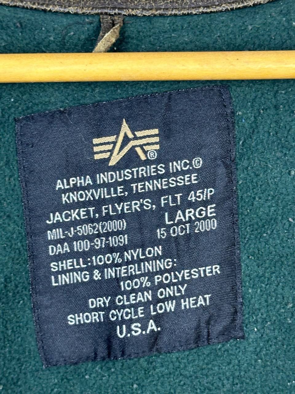 Alpha Industries × Vintage Vintage Alpha Industries Bomber Flyer’s CWU-45P (Pit 26) Size US L / EU 52-54 / 3 - 10 Thumbnail
