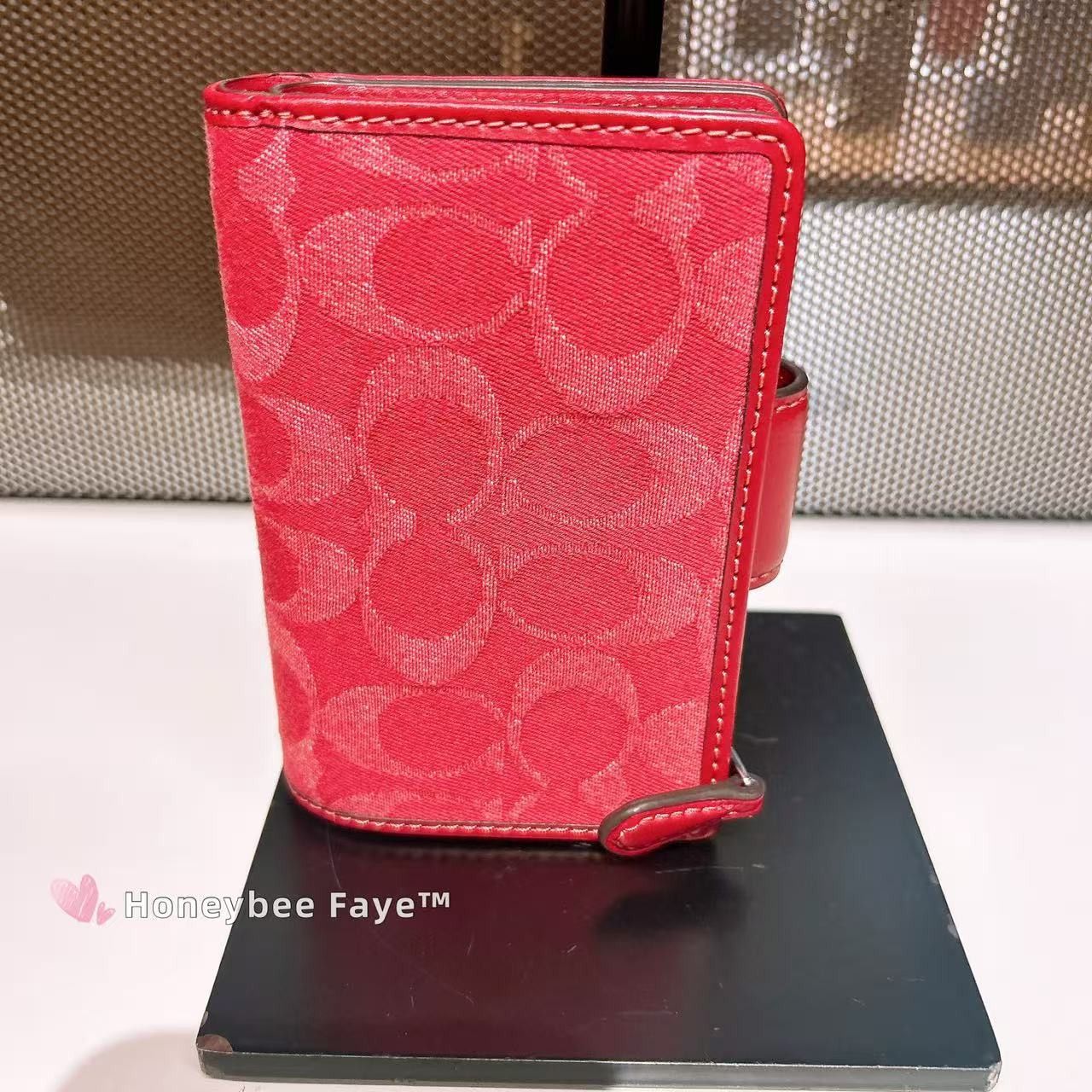 Coach Medium Corner Zip Wallet In Signature Denim CDF13 Size ONE SIZE - 3 Thumbnail