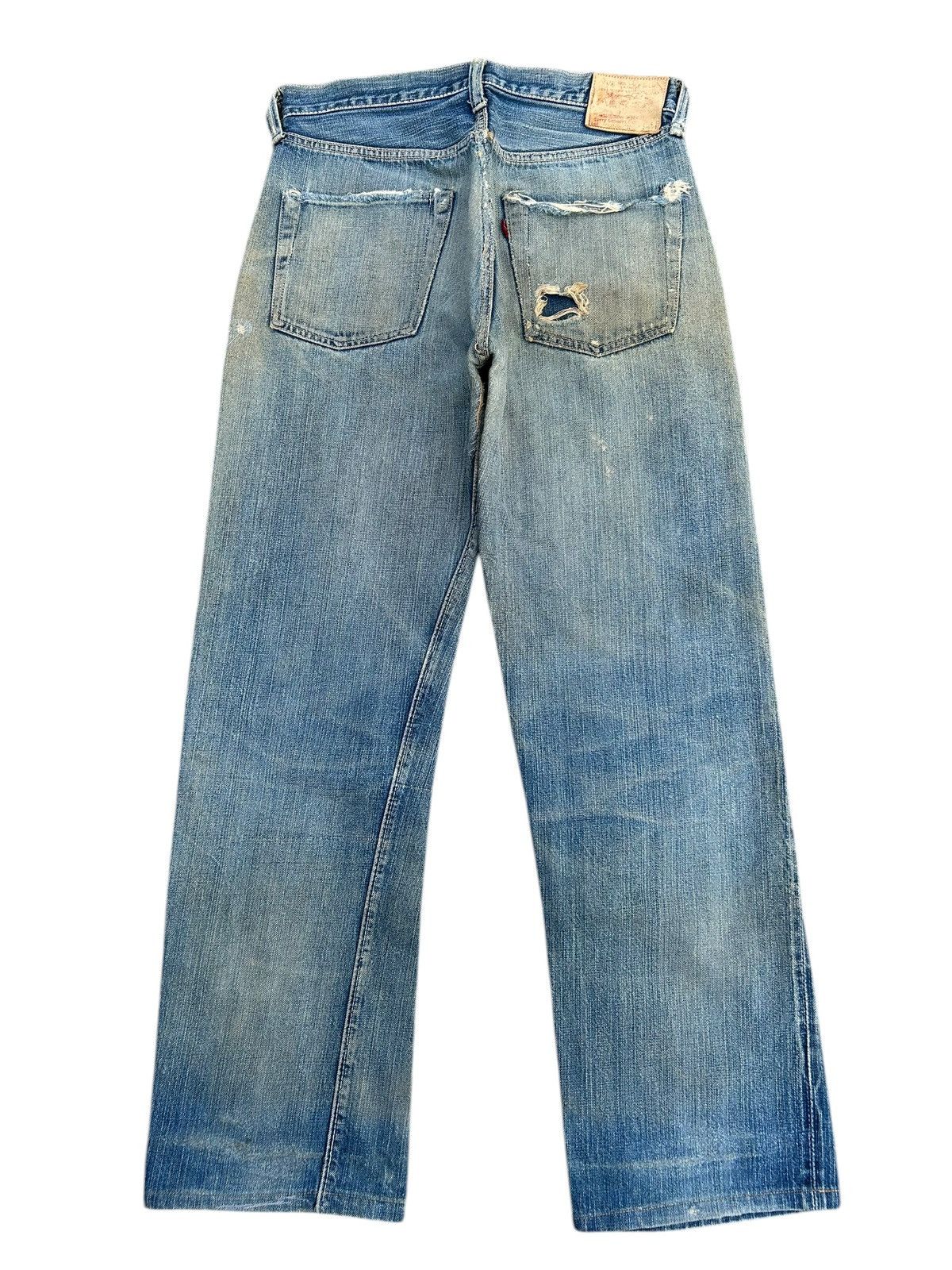 Kapital Vintage Joe McCoy Selvedge Thrashed Repair Denim Jeans Size US 30 / EU 46 - 2 Thumbnail
