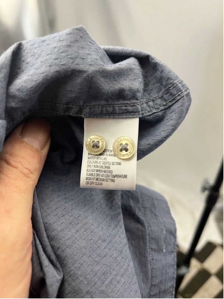 Black Brown 1826 Black Brown 1826 Micro-Dot Button-Up Shirt – Blue – Size S Size US S / EU 44-46 / 1 - 4 Thumbnail