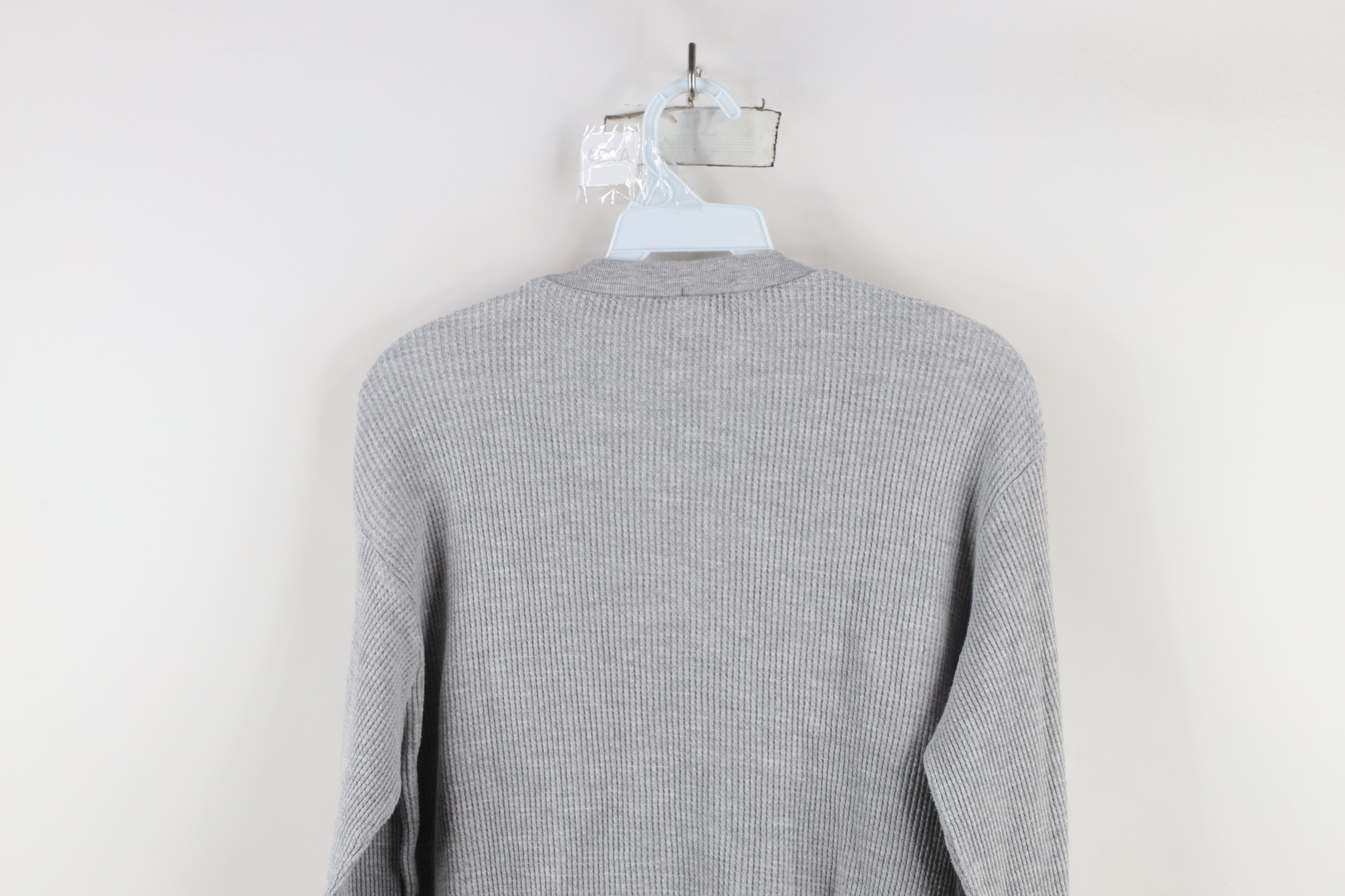 Vintage Vintage 90s University Waffle Knit Long Sleeve T-Shirt Size M / US 6-8 / IT 42-44 - 12 Thumbnail