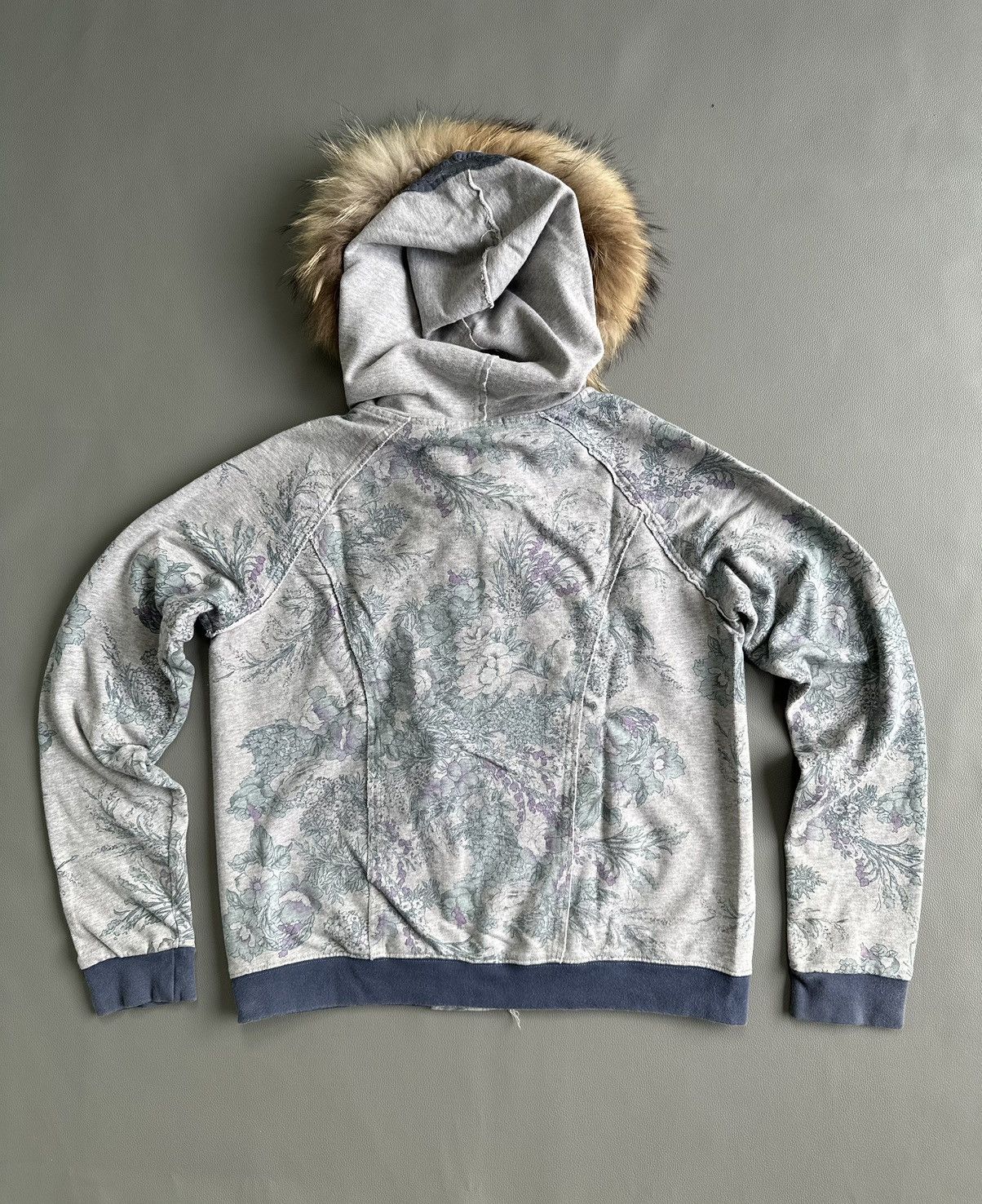 20471120 DISTRESSED UNDEFINED FUR ZIP HOODIE IFSIXWASNINE LGB STYLE Size US M / EU 48-50 / 2 - 2 Thumbnail