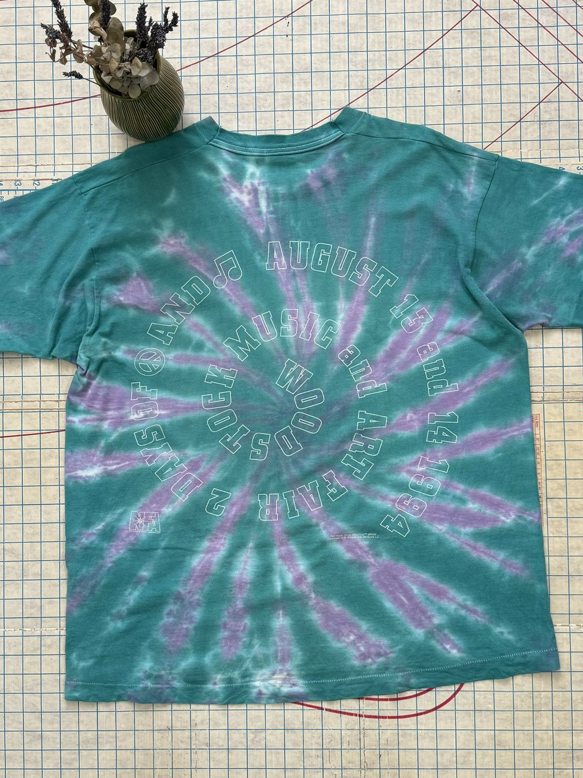 Band Tees × Vintage Vintage Woodstock 94 Tie Dye No Fade Away Rock Tee XXL Size US XXL / EU 58 / 5 - 13 Thumbnail