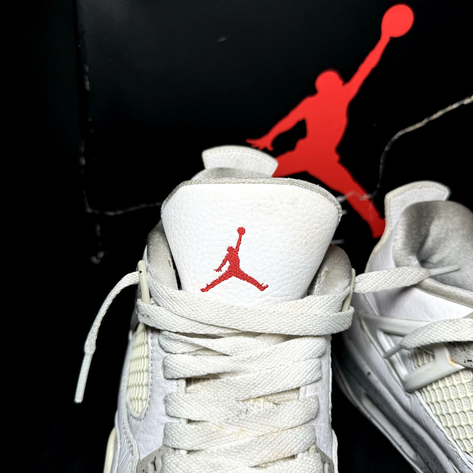 Jordan Brand × Nike Size 5 - Nike Air Jordan 4 Retro GS White Oreo Men's Shoes Size US 5 / EU 37 - 5 Thumbnail