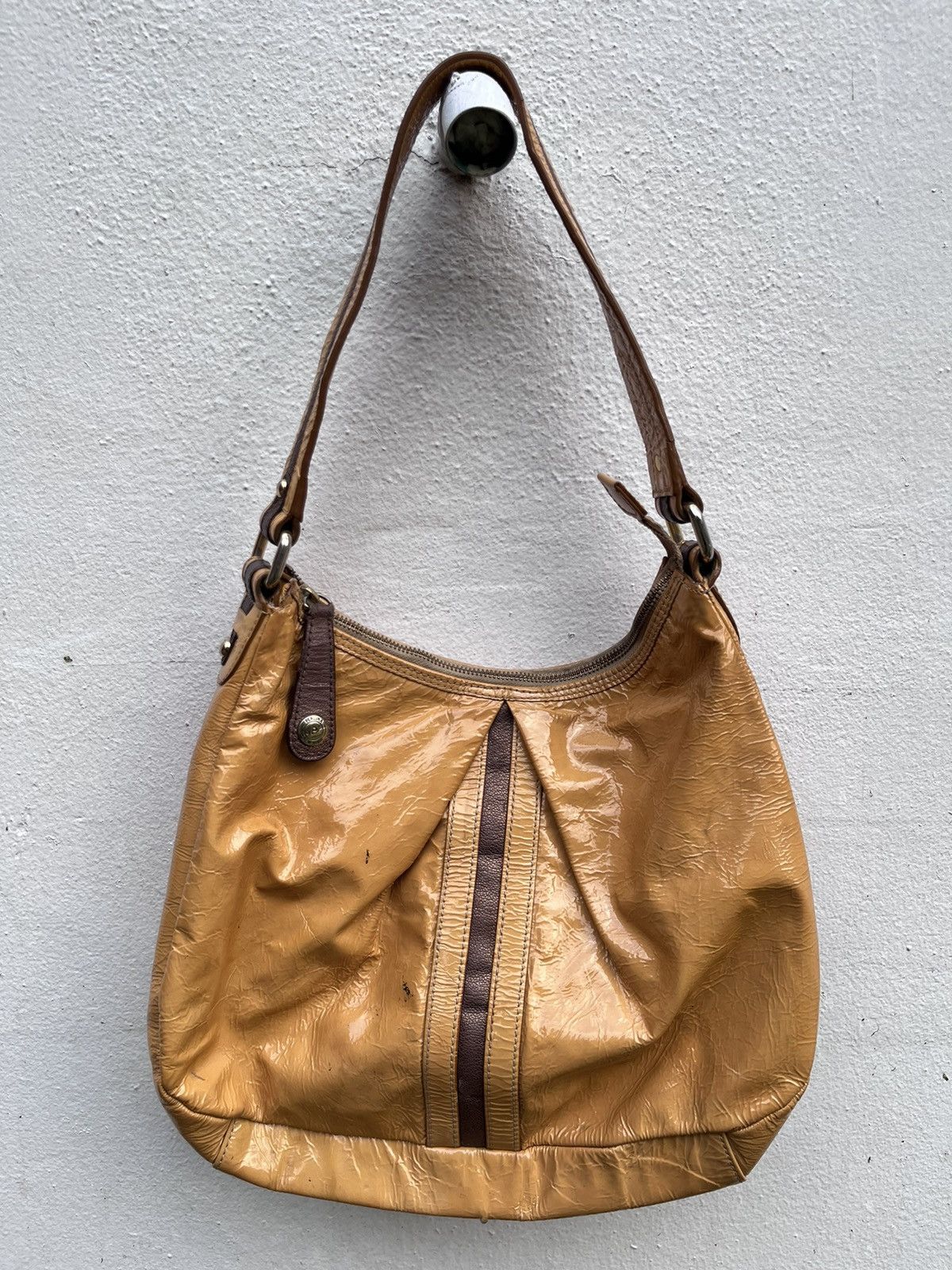Vintage MUSTARD HOBO LEATHER BAG “PERLINA NEW YORK” Size ONE SIZE - 1 Thumbnail