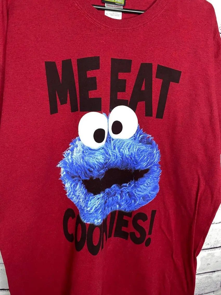 Cartoon Network MENS vintage sesame STREETWEAR Red 90s Big logo Size US XL / EU 56 / 4 - 2 Thumbnail