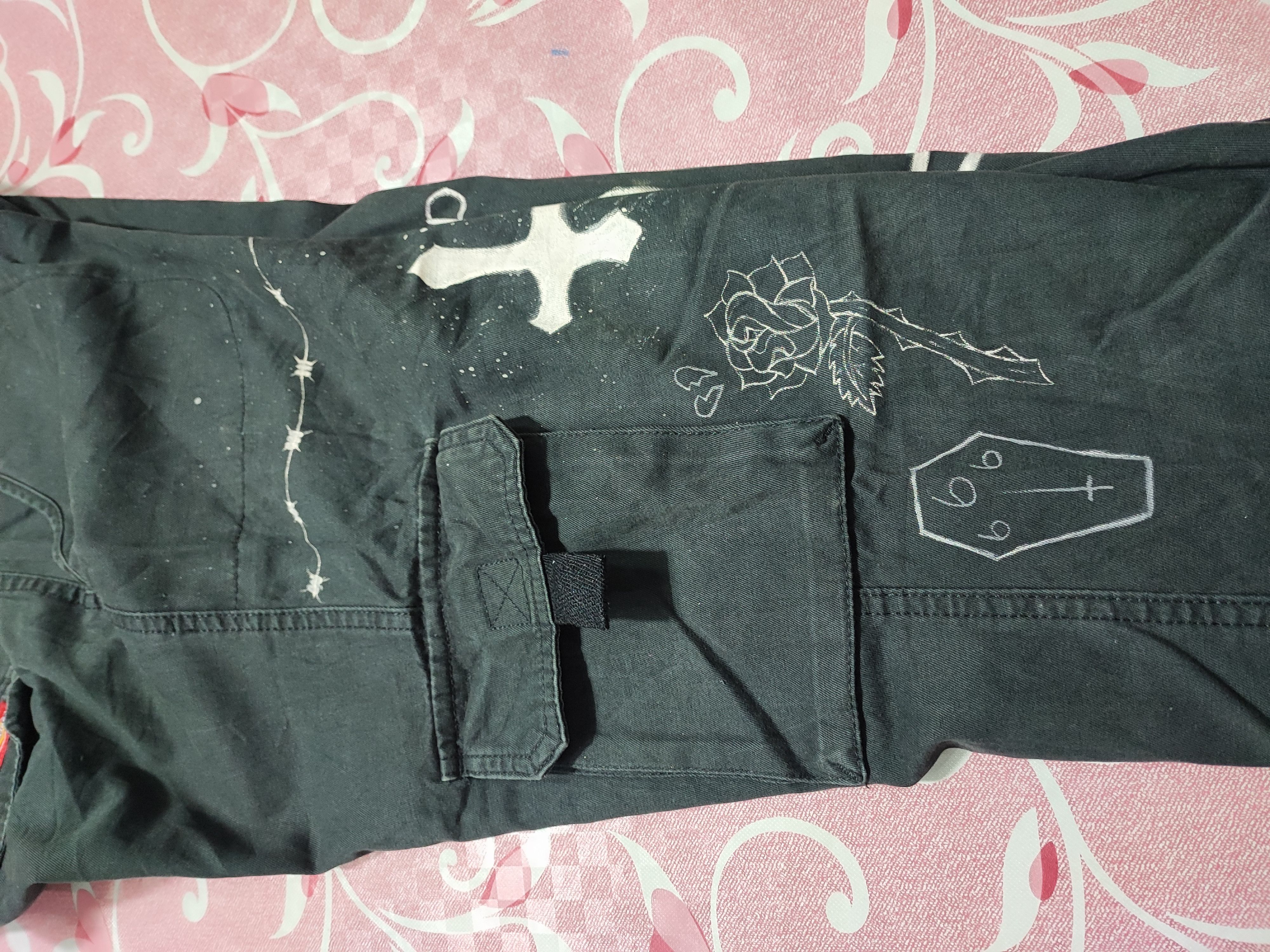 Dickies Cargo Cotton Hand Painted Art Punk Dickes Size US 32 / EU 48 - 8 Thumbnail