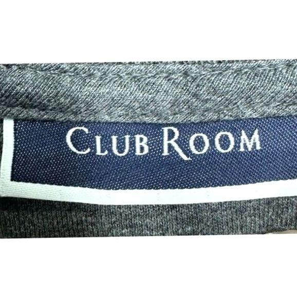 Club Room Club Room Sweater Mens Large Charcoal Grey Ribbed Quarter Zip Pullover MENS NEW Size US L / EU 52-54 / 3 - 4 Thumbnail