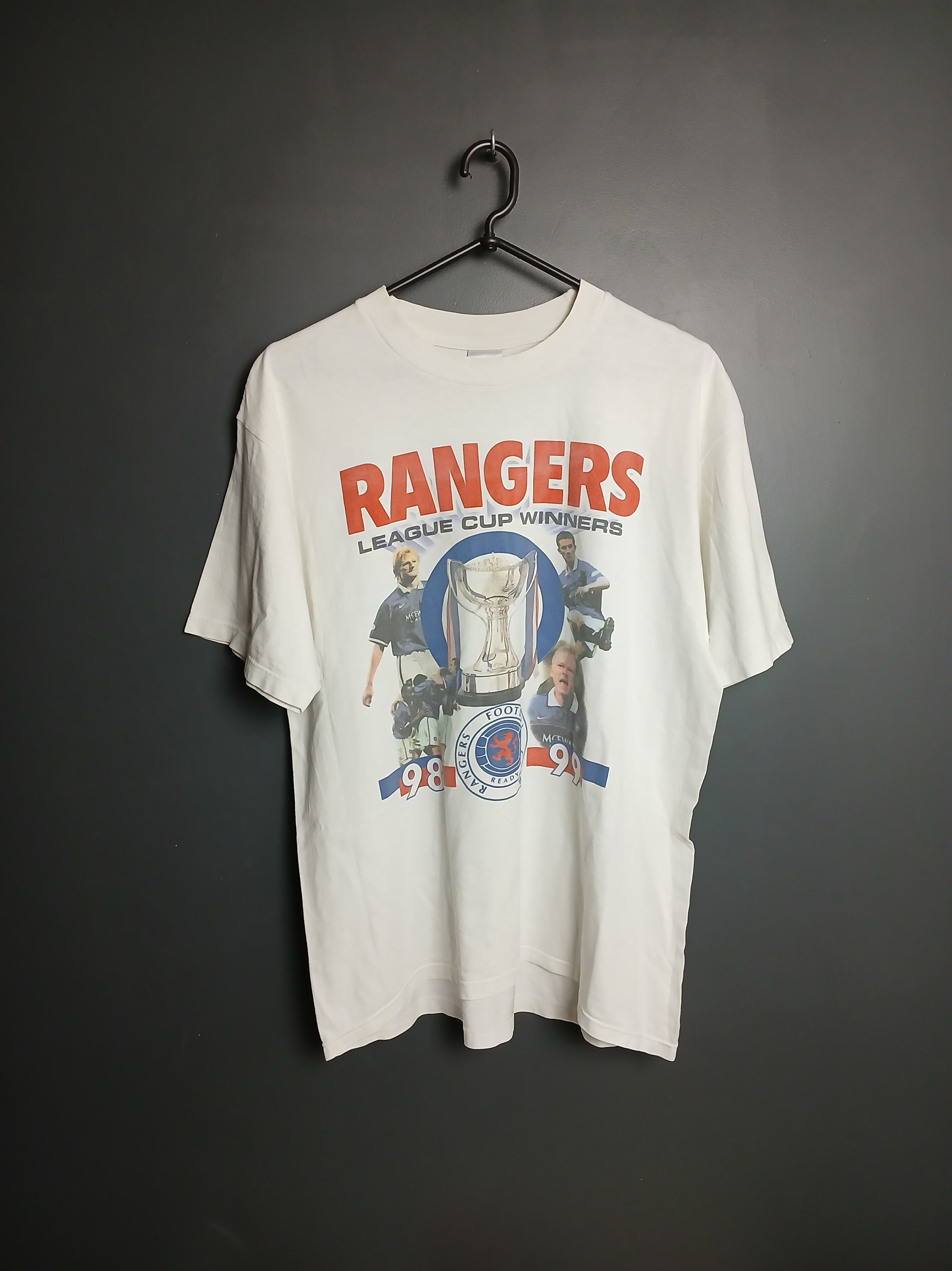 Vintage Vintage Rangers League Cup Winners 98/99 Football T-Shirt Size US L / EU 52-54 / 3 - 1 Thumbnail