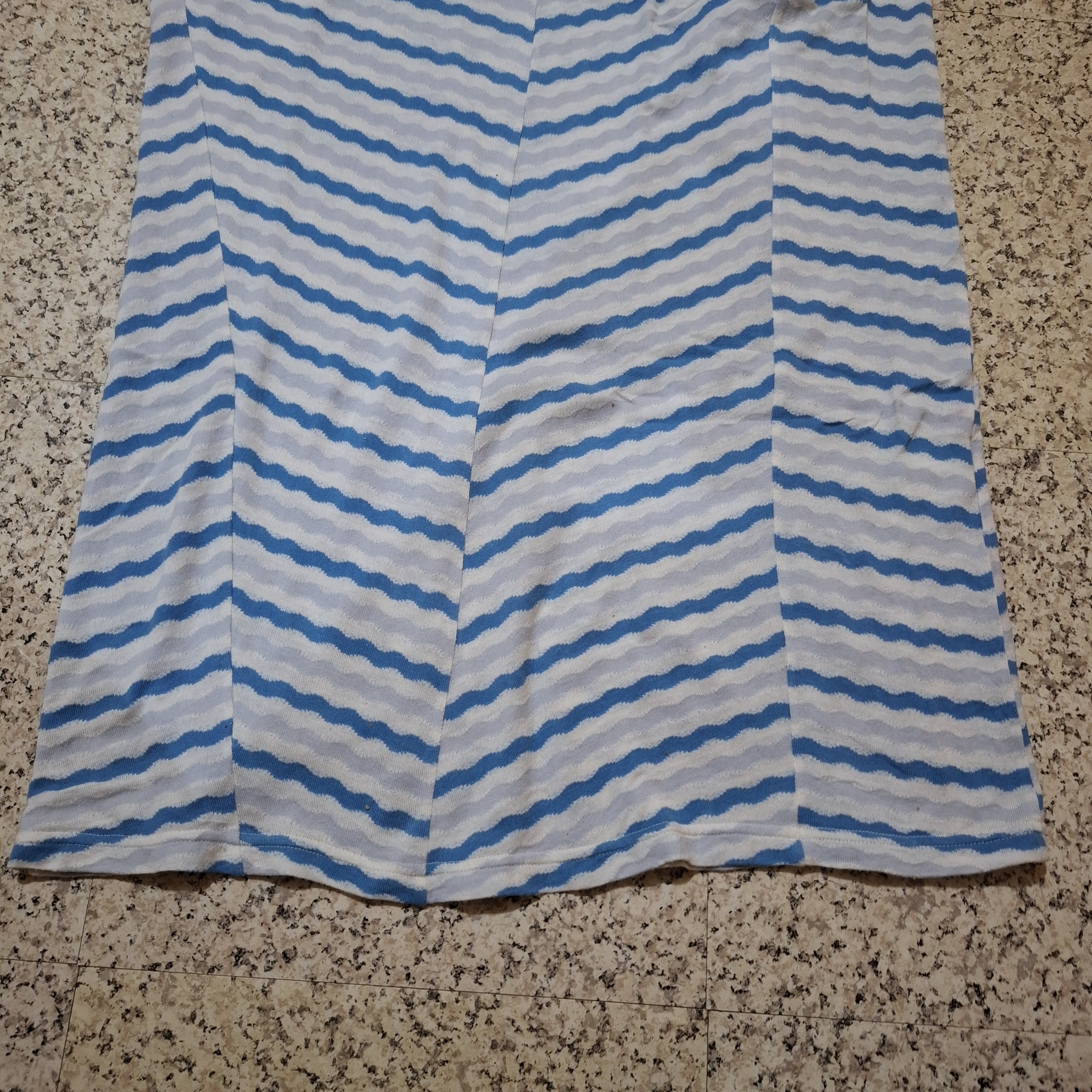 Hai Sporting Gear Vintage HAI Sporting Gear Issey Miyake Wavy Knit Maxi Skirt Size 29" - 3 Thumbnail