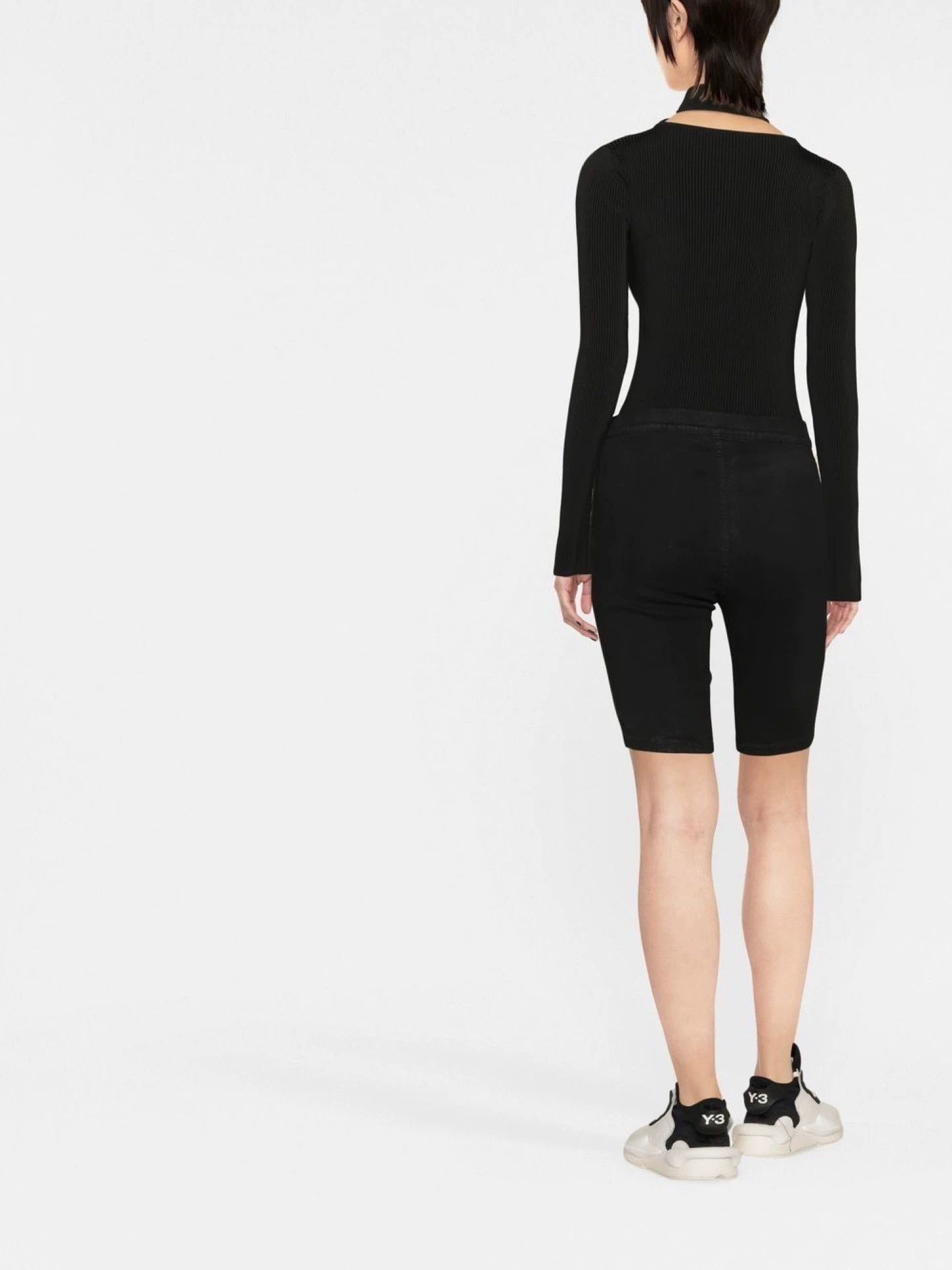 Rick Owens Rick Owens RO wmn's brushed micro waxed denim shorts XL new Size 36" / US 14 / IT 50 - 7 Thumbnail