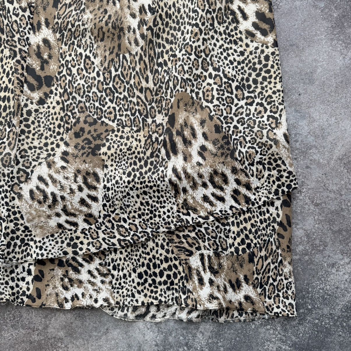 Hysteric Glamour × Vintage 2000’s Aesthetic Y2K Asymmetric Leopard Print Midi Skirt Size 26" / US 2 / IT 38 - 9 Thumbnail