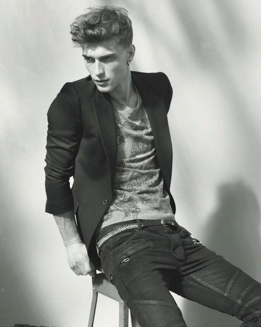 Balmain Balmain SS09 campaign tshirt by Christophe Decarnin