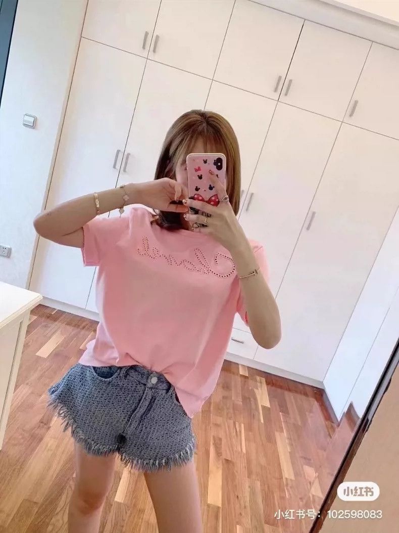 Chanel Chanel Pink letter faded short sleeves Size XS / US 0-2 / IT 36-38 - 7 Thumbnail