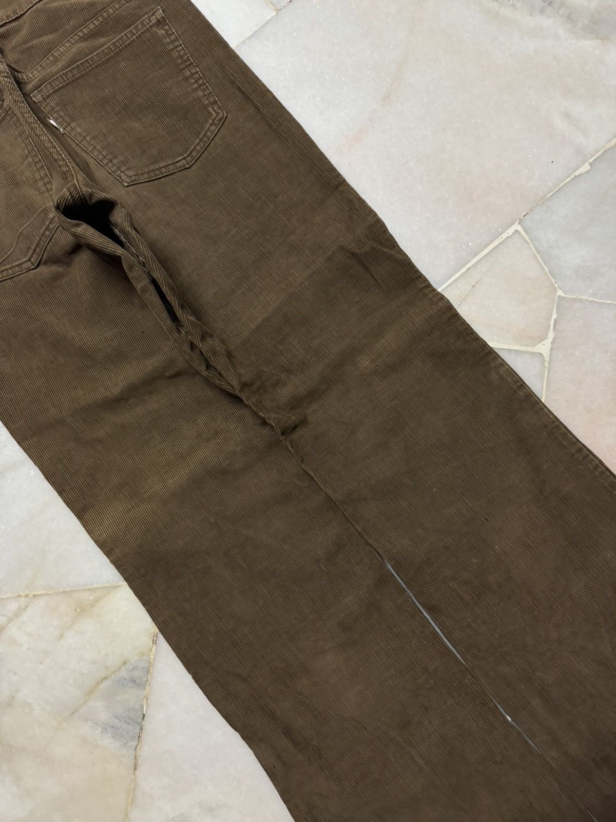 Levi's 💥FLARED💥70's LEVI'S WHITE TAG CODUROI BOOTCUT CLASSIC BROWN Size US 29 - 16 Thumbnail