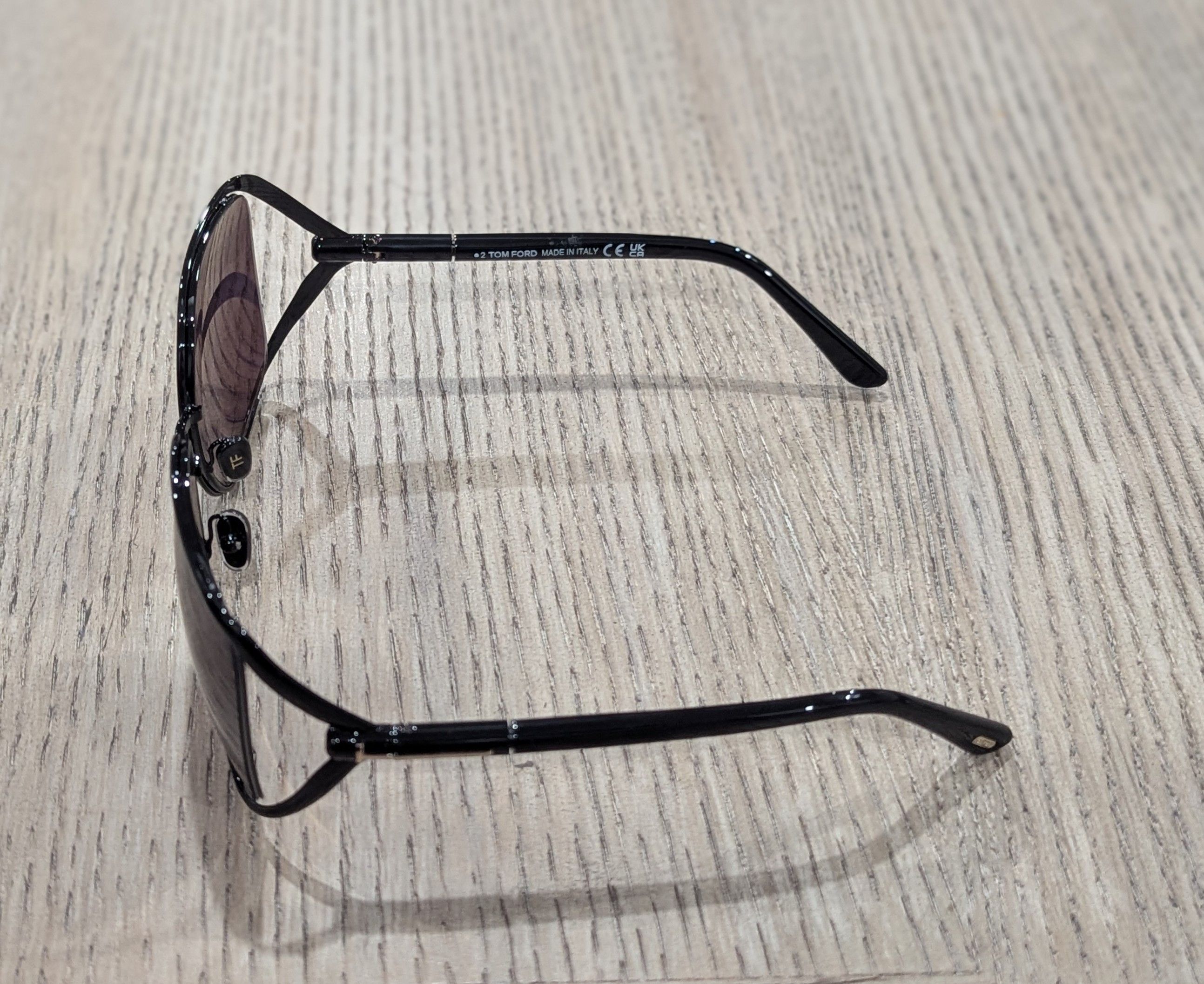 Tom Ford Mens Authentic TOM FORD 60mm Square Sunglasses Black Size ONE SIZE - 3 Thumbnail