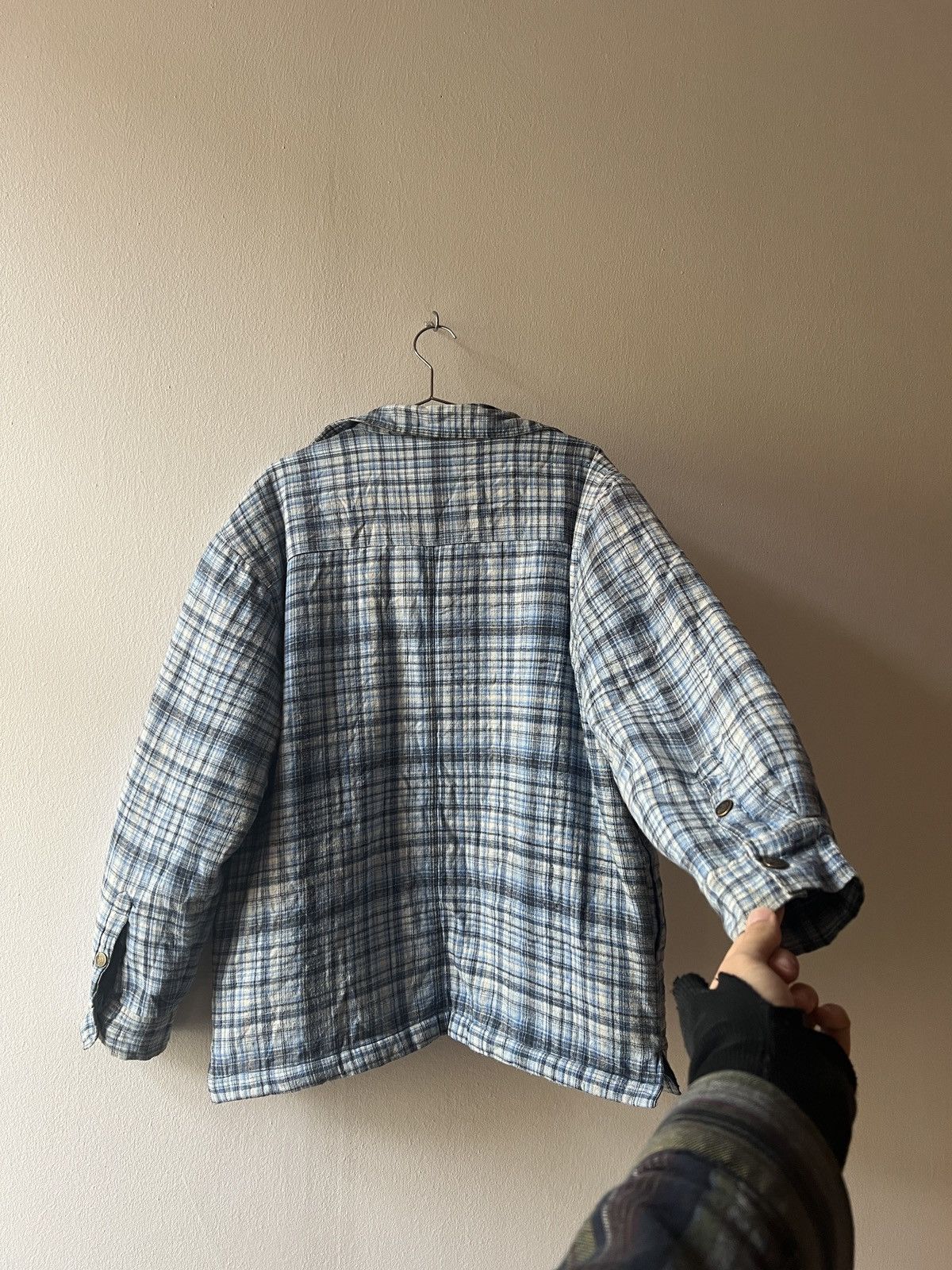 Vintage Dickies Overshirt Winter Jacket 90s Skating Striped