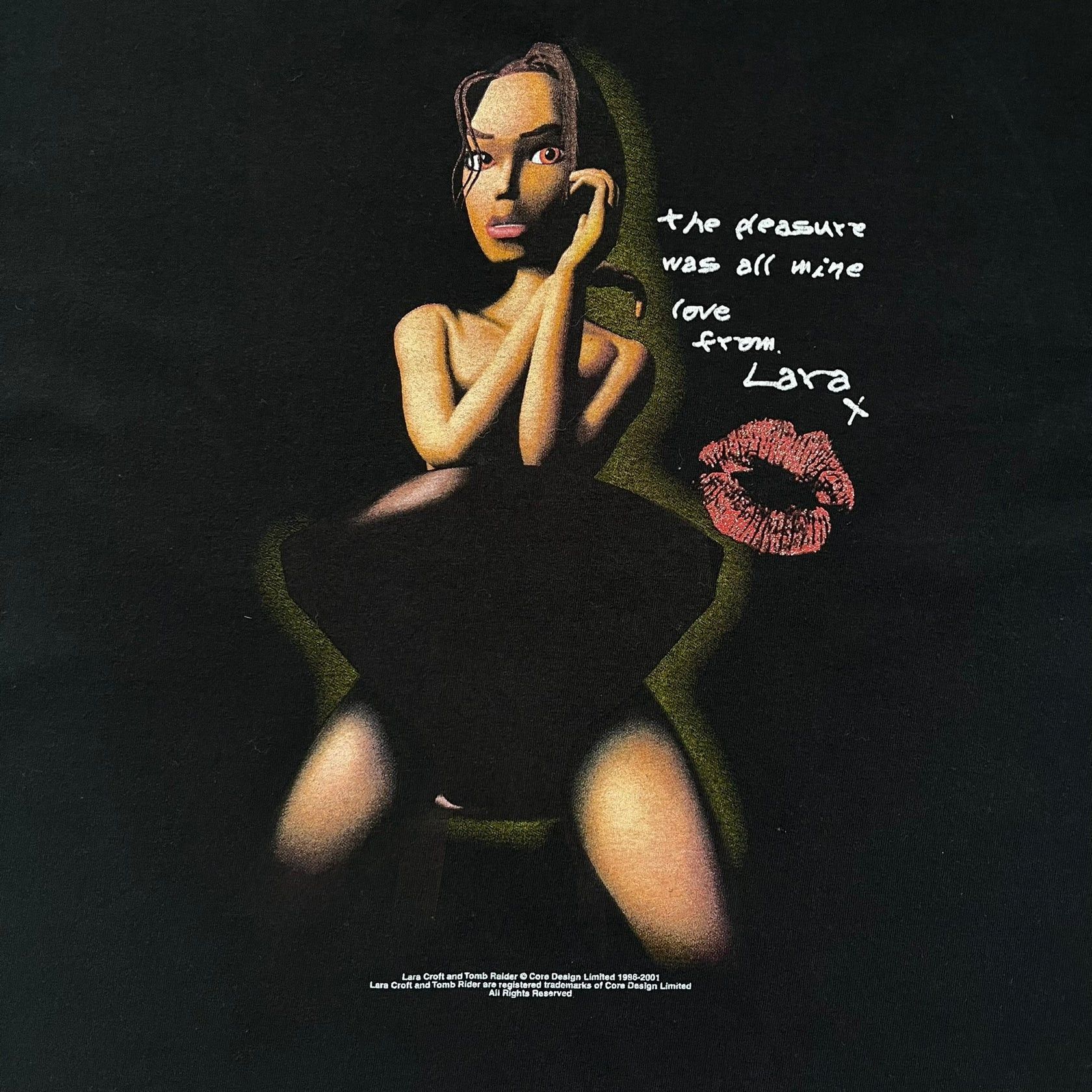 Vintage Tomb Raider Lara Croft 2001 Kiss Tee Size US L / EU 52-54 / 3 - 2 Thumbnail