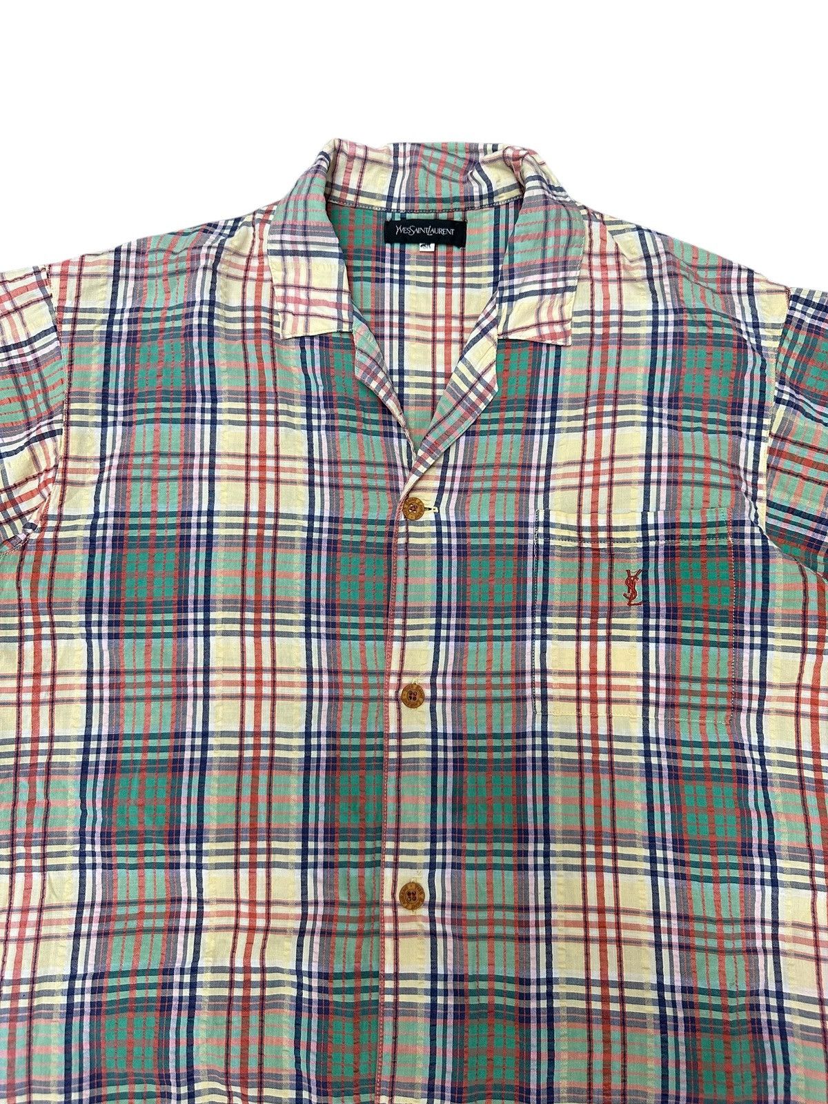 Yves Saint Laurent 2000s Vintage Yves Saint Laurent Shirt Button Up Size US L / EU 52-54 / 3 - 2 Thumbnail