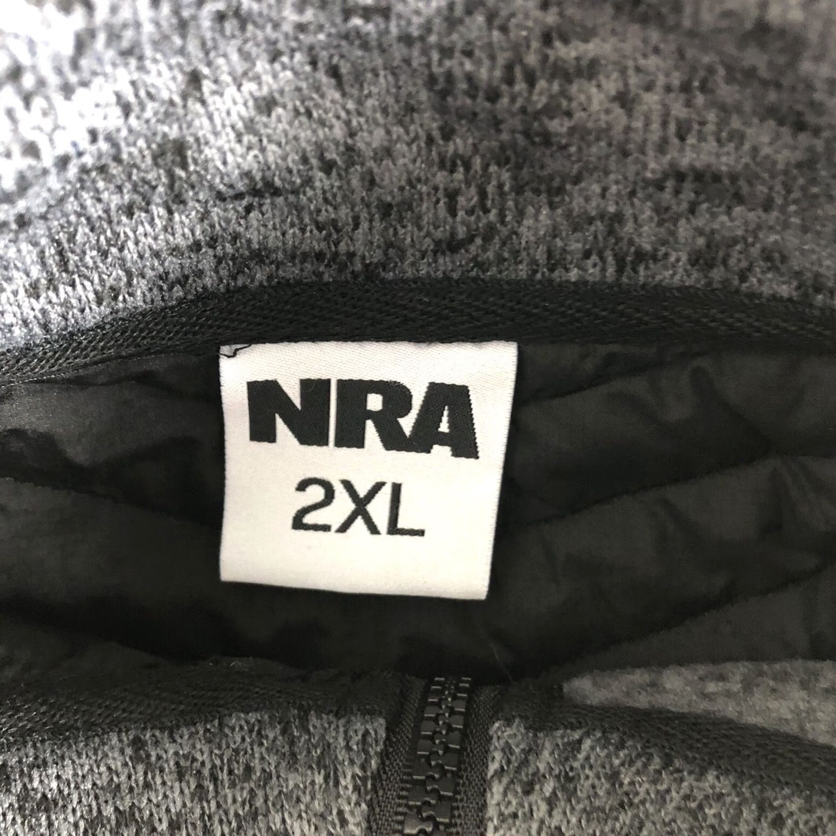 Vintage NRA 2XL Pullover Jacket 1/4 Zip Black Gray Logo Mock Neck Mens Activewear Jacket Size US XXL / EU 58 / 5 - 8 Thumbnail