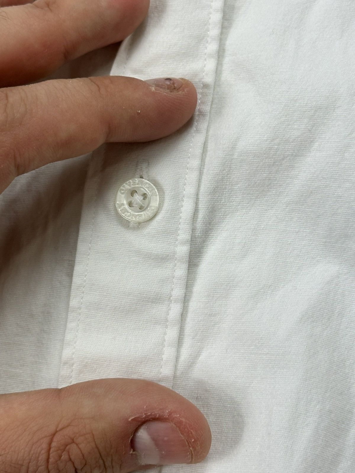 Givenchy Givenchy Dress Shirt Logo XL White Size US XL / EU 56 / 4 - 9 Thumbnail