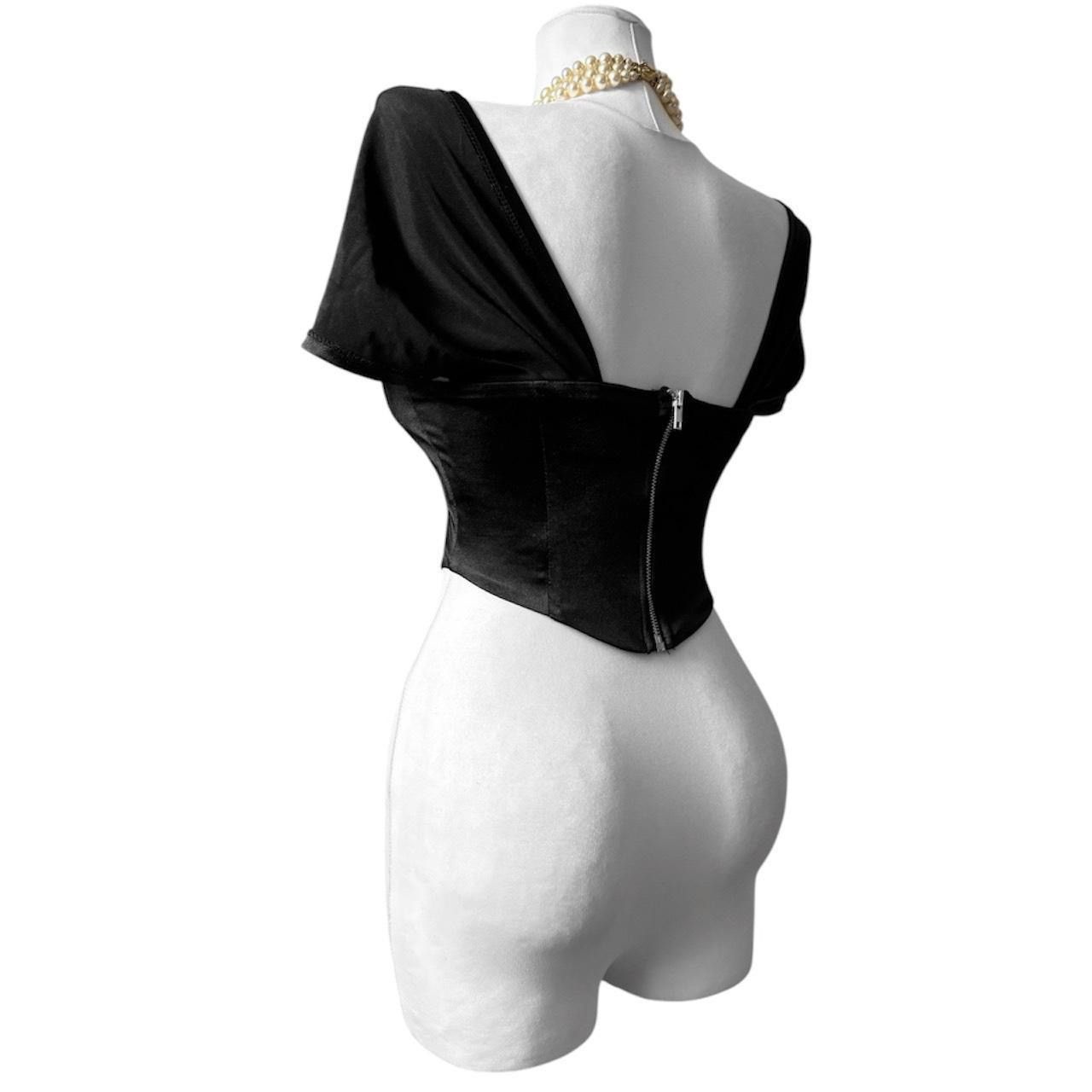 Vintage Unique gothic avant-garde Coquette Victorian Corset blouse Size S / US 4 / IT 40 - 3 Thumbnail