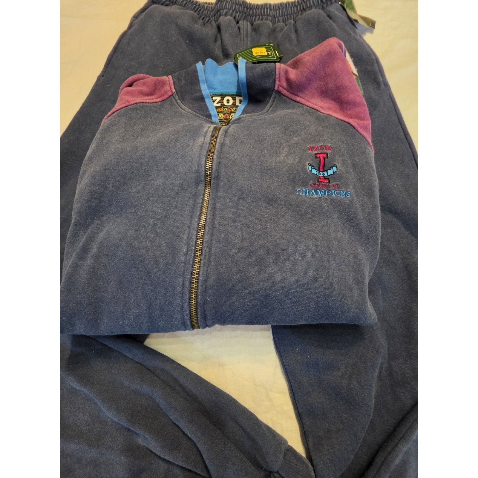 Izod Izod Choice Of Champions Men's Size Large 2 Pc Track Suit Size 36 - 3 Thumbnail