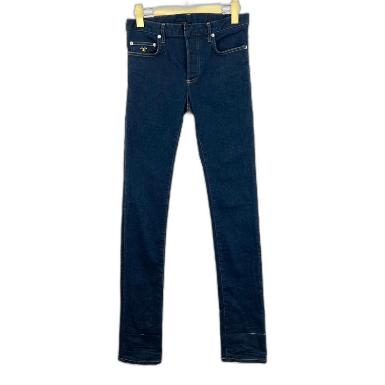 Dior Dior Blue Embroidered Jeans with Honeybee Size 28" / US 6 / IT 42 - 1 Thumbnail