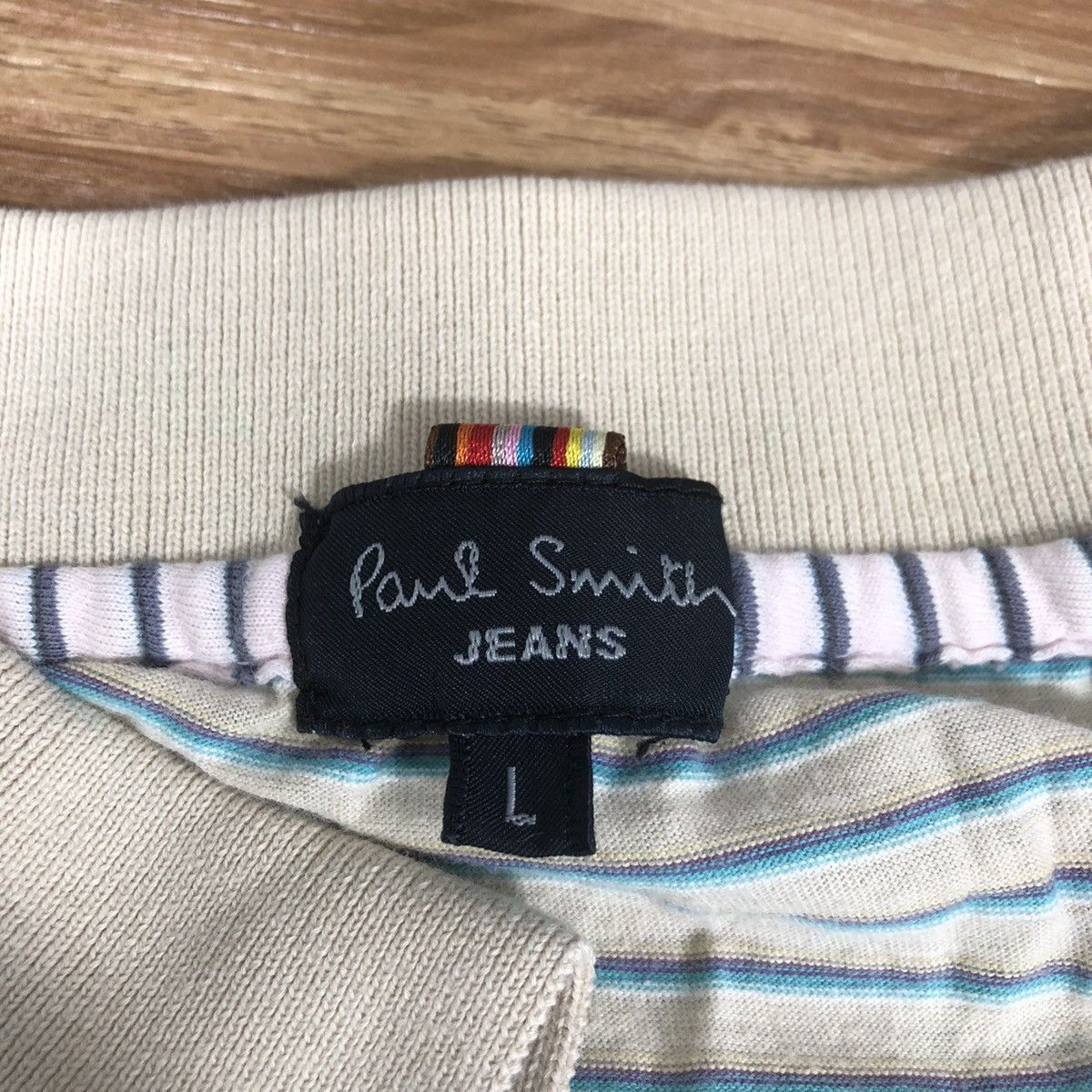 Paul Smith Vintage PAUL SMITH JEANS Collection Striped Polo Tee Shirt Size US L / EU 52-54 / 3 - 4 Thumbnail