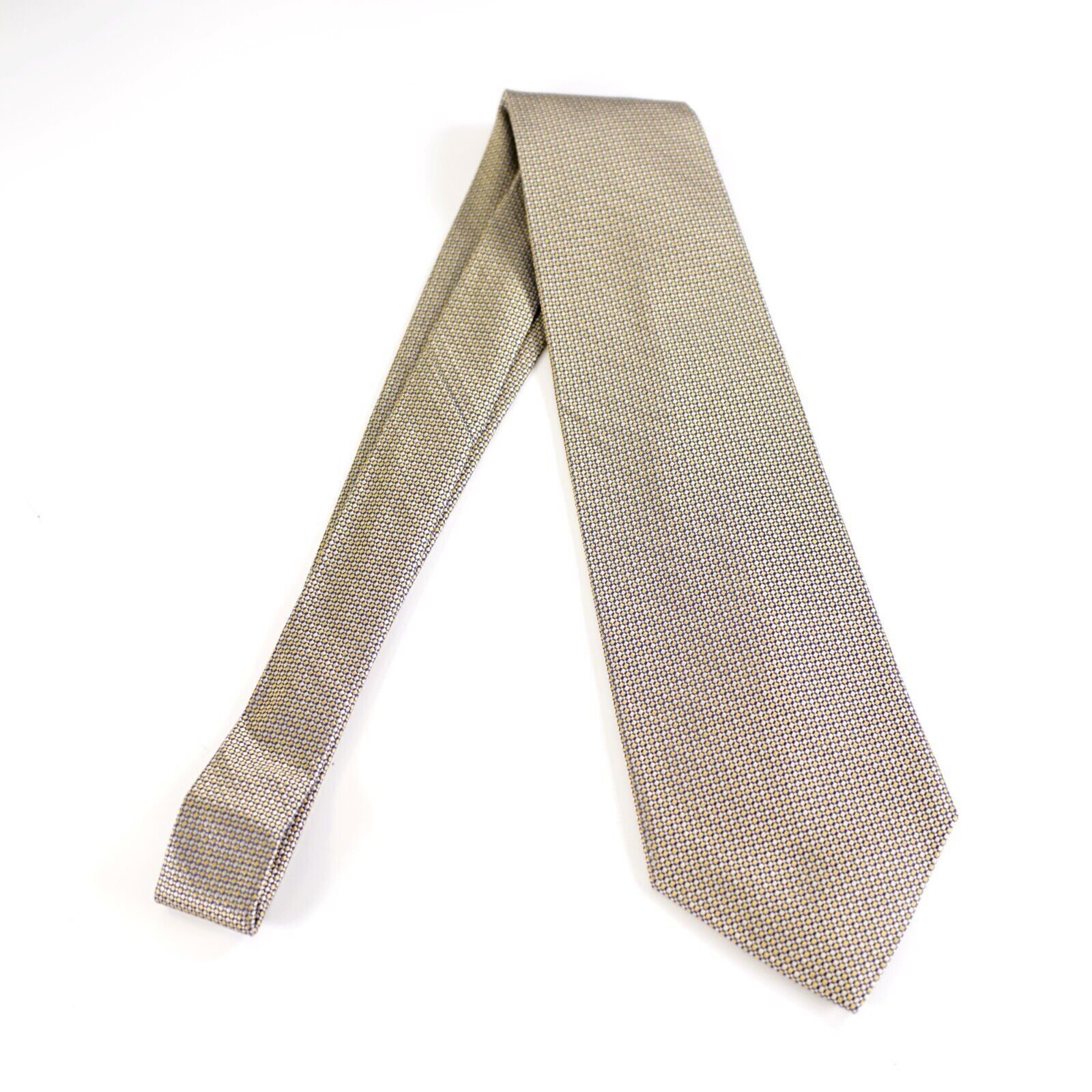 Other Geoffrey Beene Yellow Blue Geometric Woven Wide Silk Tie Size ONE SIZE - 6 Thumbnail