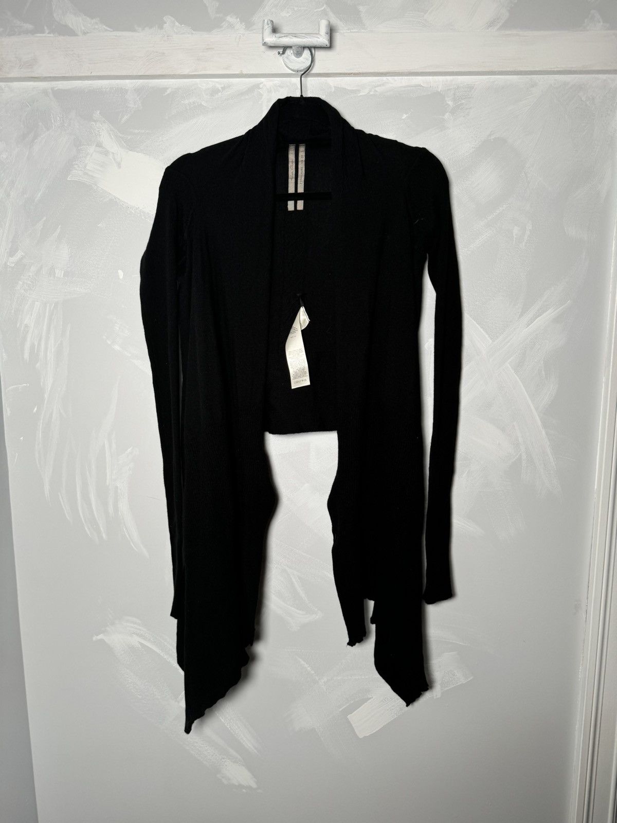 Rick Owens × Rick Owens Drkshdw Rick Owens Open Front Long Sleeve Cardigan Black Size US XS / EU 42 / 0 - 2 Thumbnail