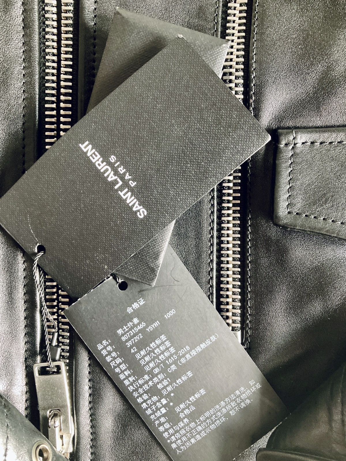 Hedi Slimane SAINT LAURENT BY HEDI SLIMANE L17 CALF LEATHER JACKET SIZE42 Size US XS / EU 42 / 0 - 6 Thumbnail