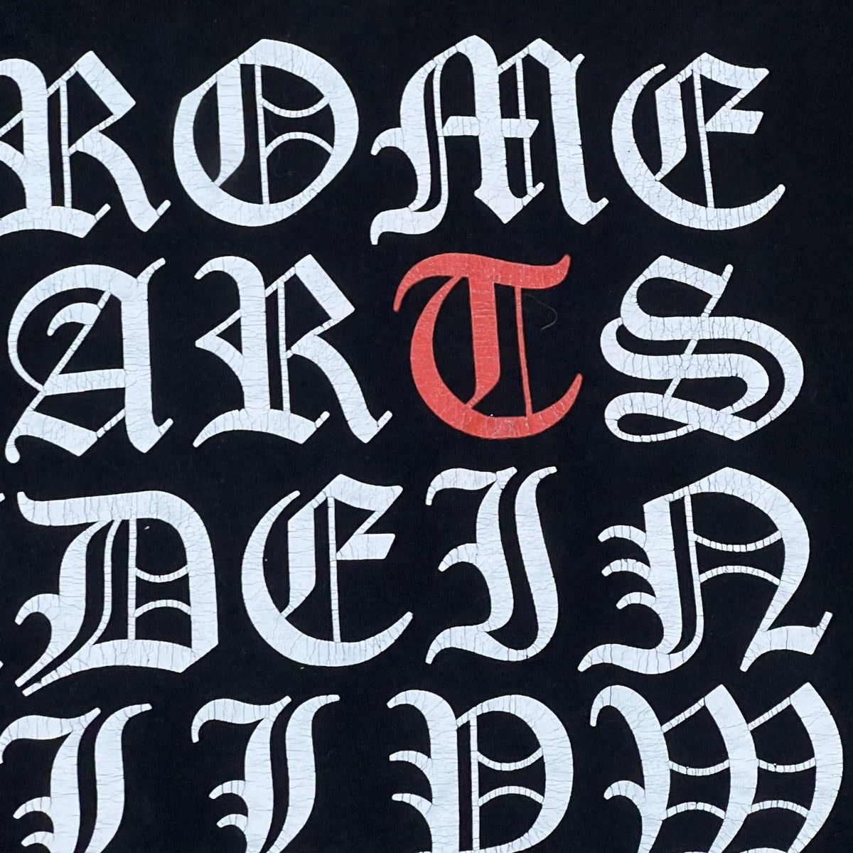 Chrome Hearts 💥 Chrome Hearts Exclusive Letter logo tee💥 Size US S / EU 44-46 / 1 - 12 Thumbnail