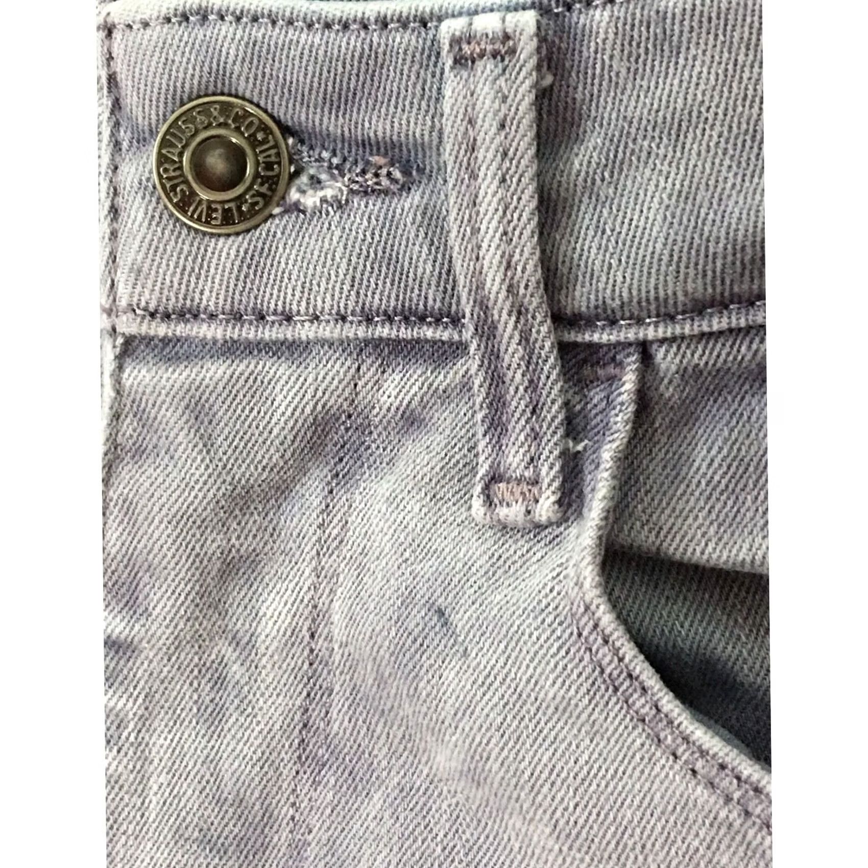 Levi's Levis Jeans Acid Wash Tapered Leg Stretch Womens 24 Retro Grunge Casual Classic Size 42" / US 20 - 4 Thumbnail