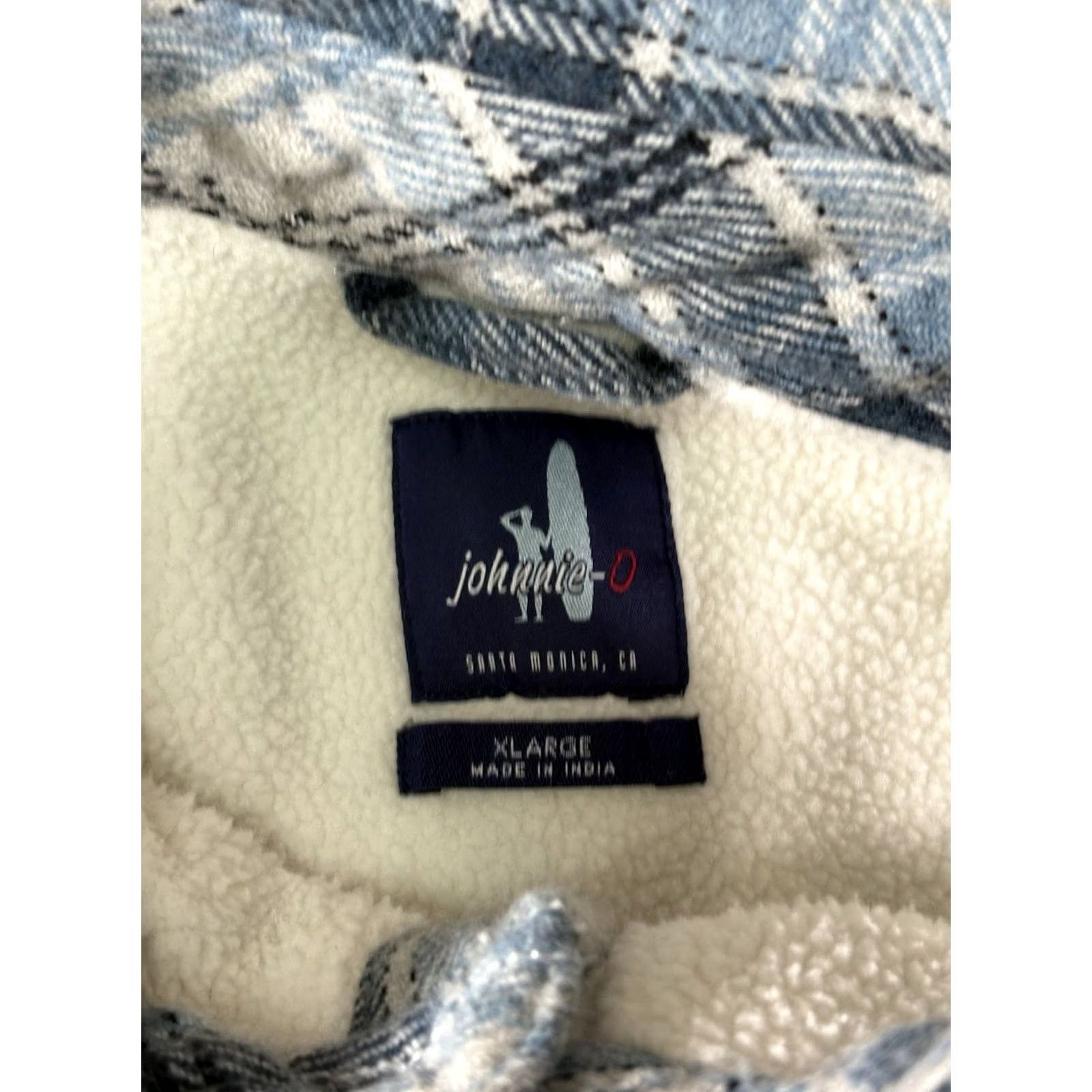johnnie-O VINTAGE Johnnie-O Flannel Jacket Shacket Blue Sherpa Lined • Men’s XL Shirt Mens Blue Plaid 50 Chest 3-Front Pockets Regular Fit Knit/Flannel Jacket Size US XL / EU 56 / 4 - 5 Thumbnail