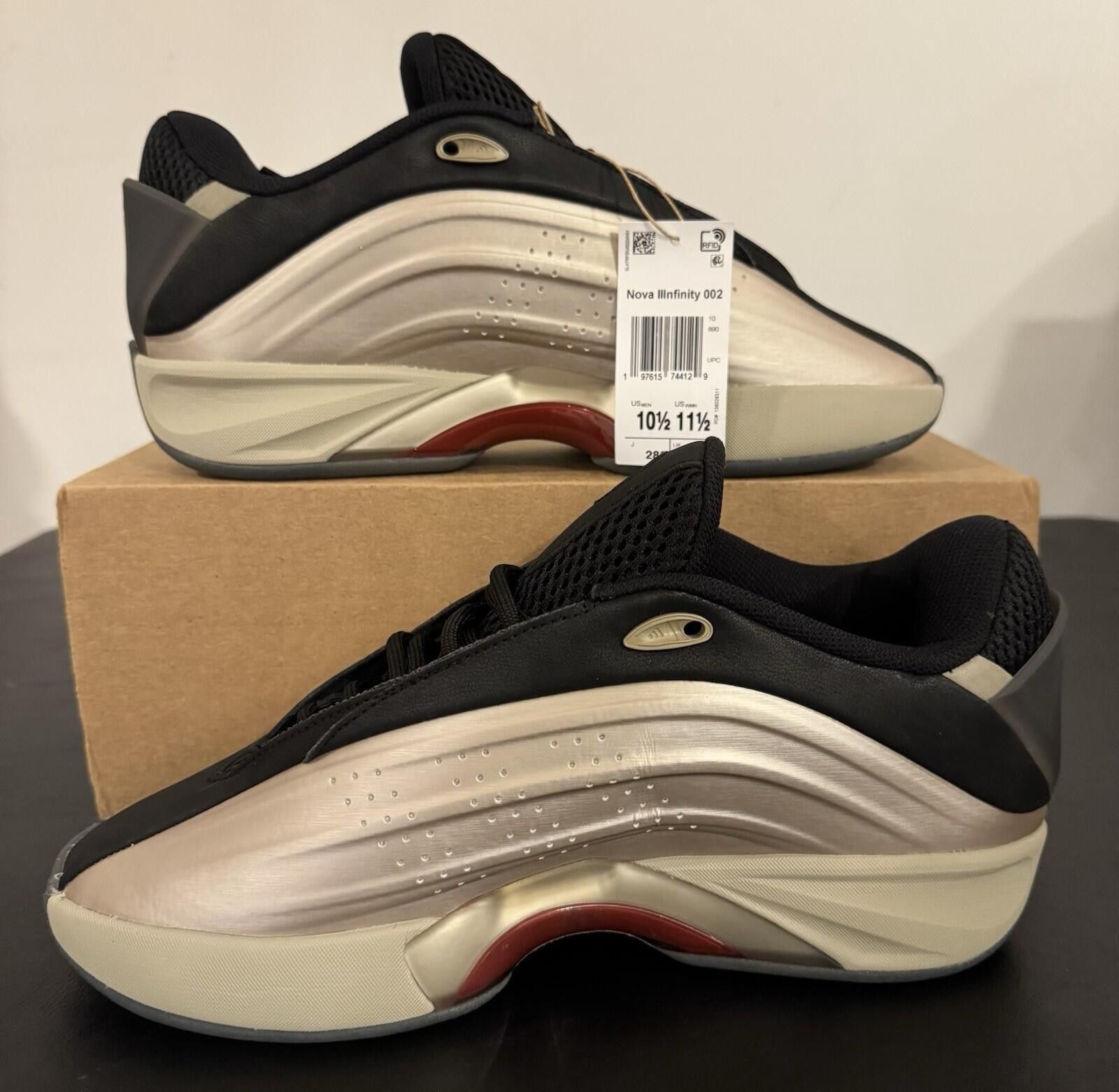 Adidas Size 10.5 - adidas Nova IIInfinity Cyber Metallic Size US 10.5 / EU 43-44 - 3 Thumbnail