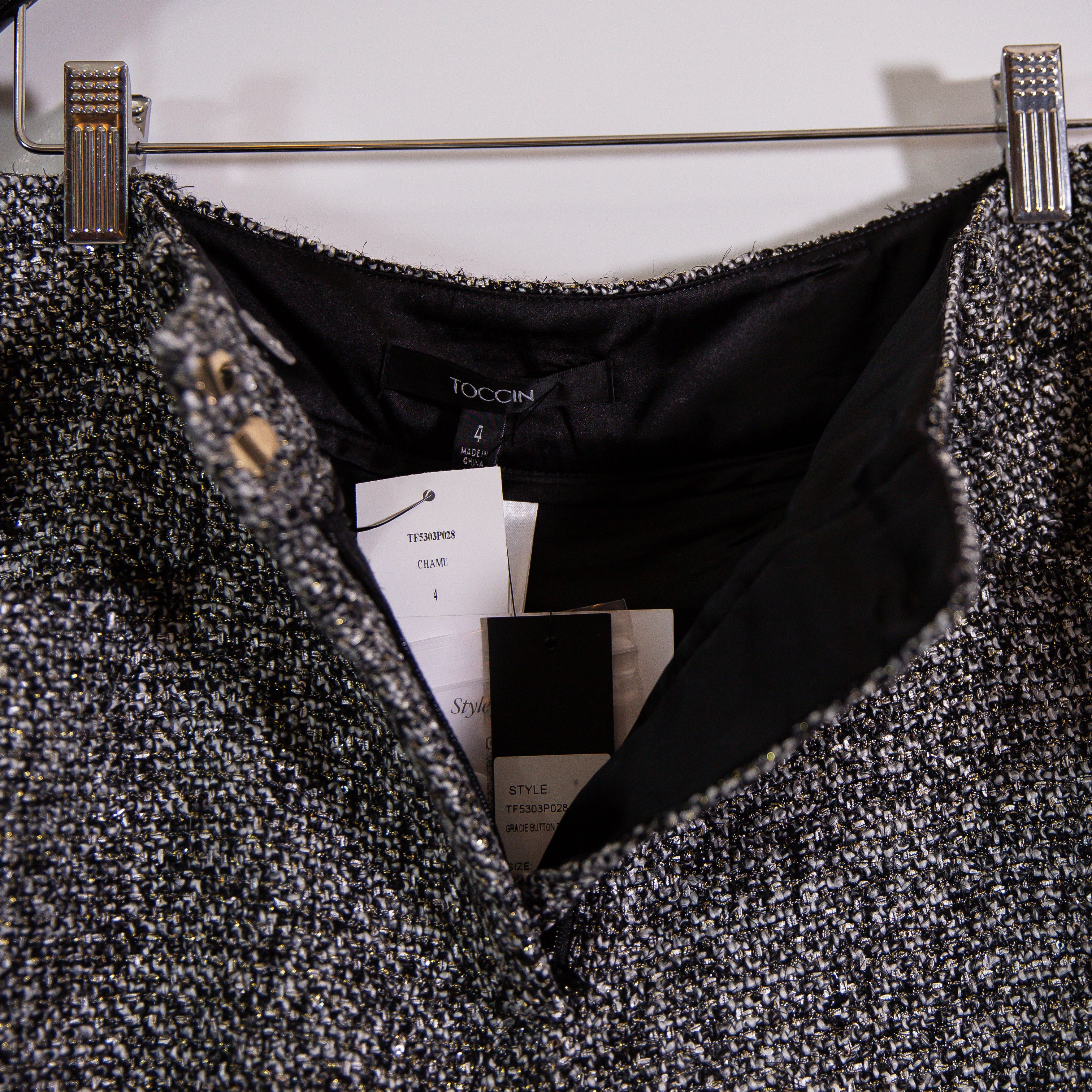 Other NEW Toccin Gracie Button Detail Metallic Size 27" / US 4 / IT 40 - 2 Thumbnail