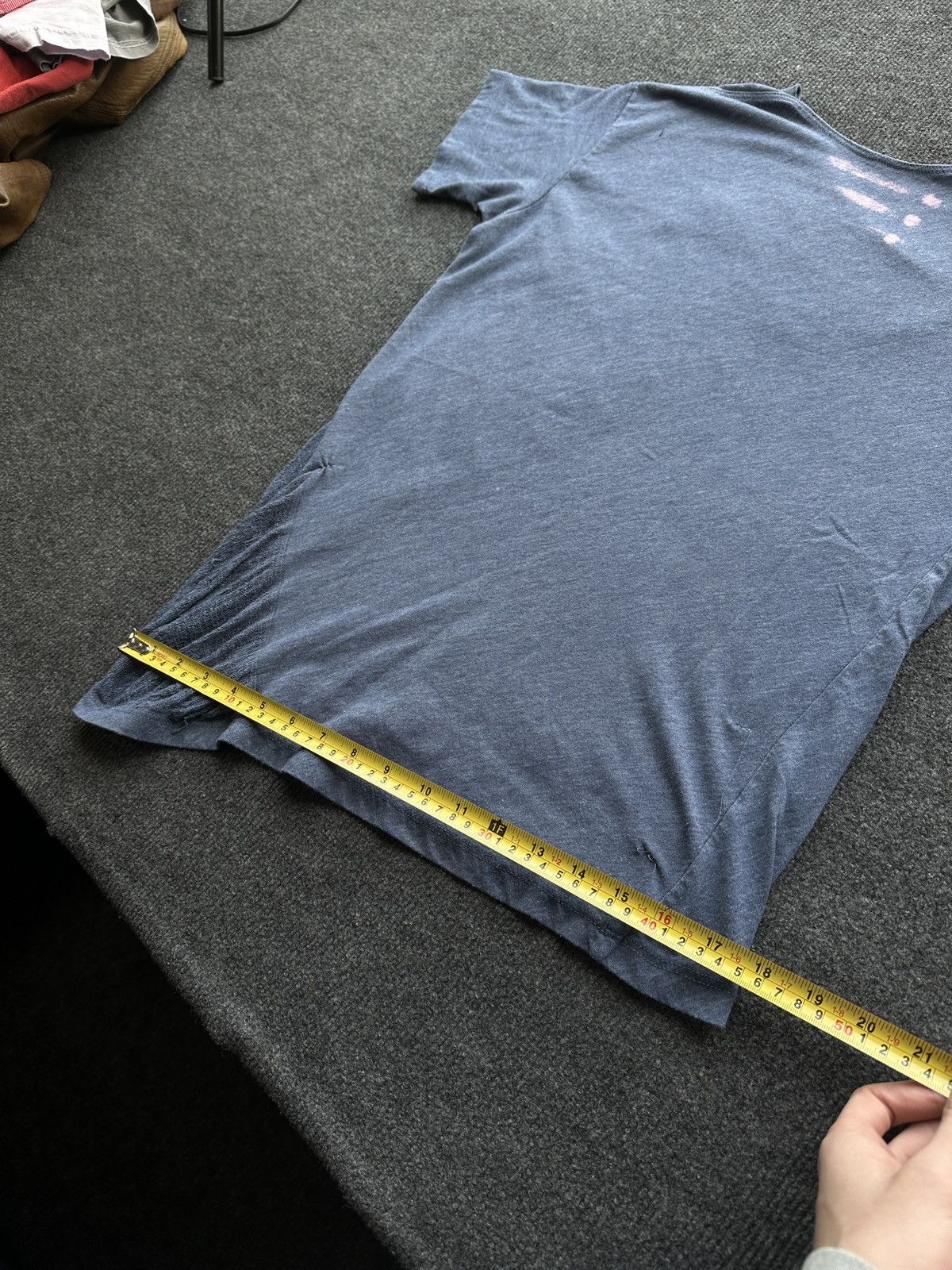 Other OPIUM 🚨 RAQUEL ALLEGRA BASIC LINE BLUE OPIUM DISTRESSED TEE Size M / US 6-8 / IT 42-44 - 15 Thumbnail