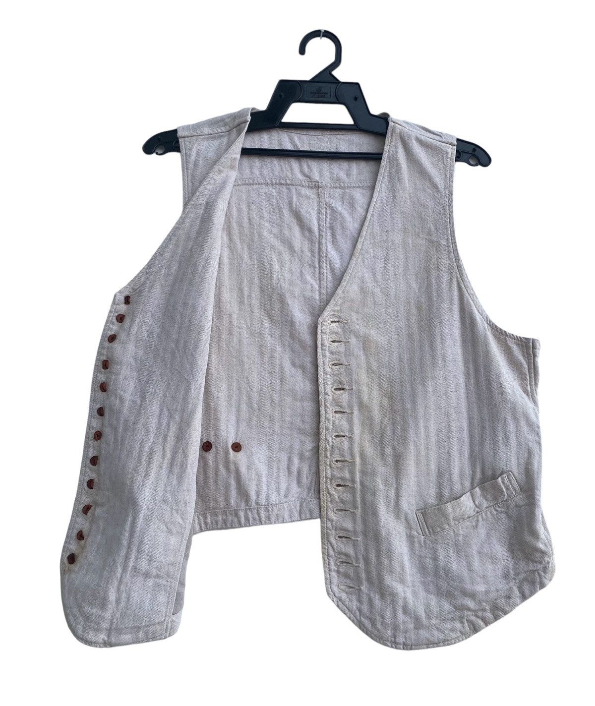 Vintage Rare KAPITAL japan button up hbt cotton vest jacket Size US M / EU 48-50 / 2 - 6 Thumbnail