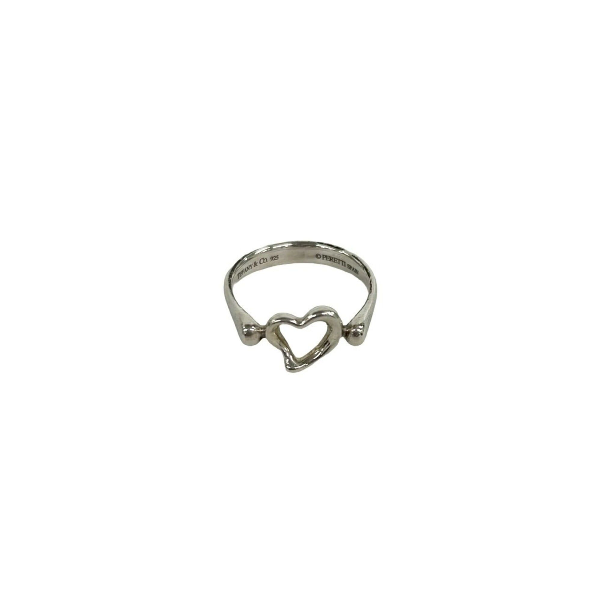 Tiffany & Co. TIFFANY&Co. Tiffany Open Heart Ring, Sterling Silver 925, Women's Accessory, Item Number 25624 Size ONE SIZE - 1 Thumbnail