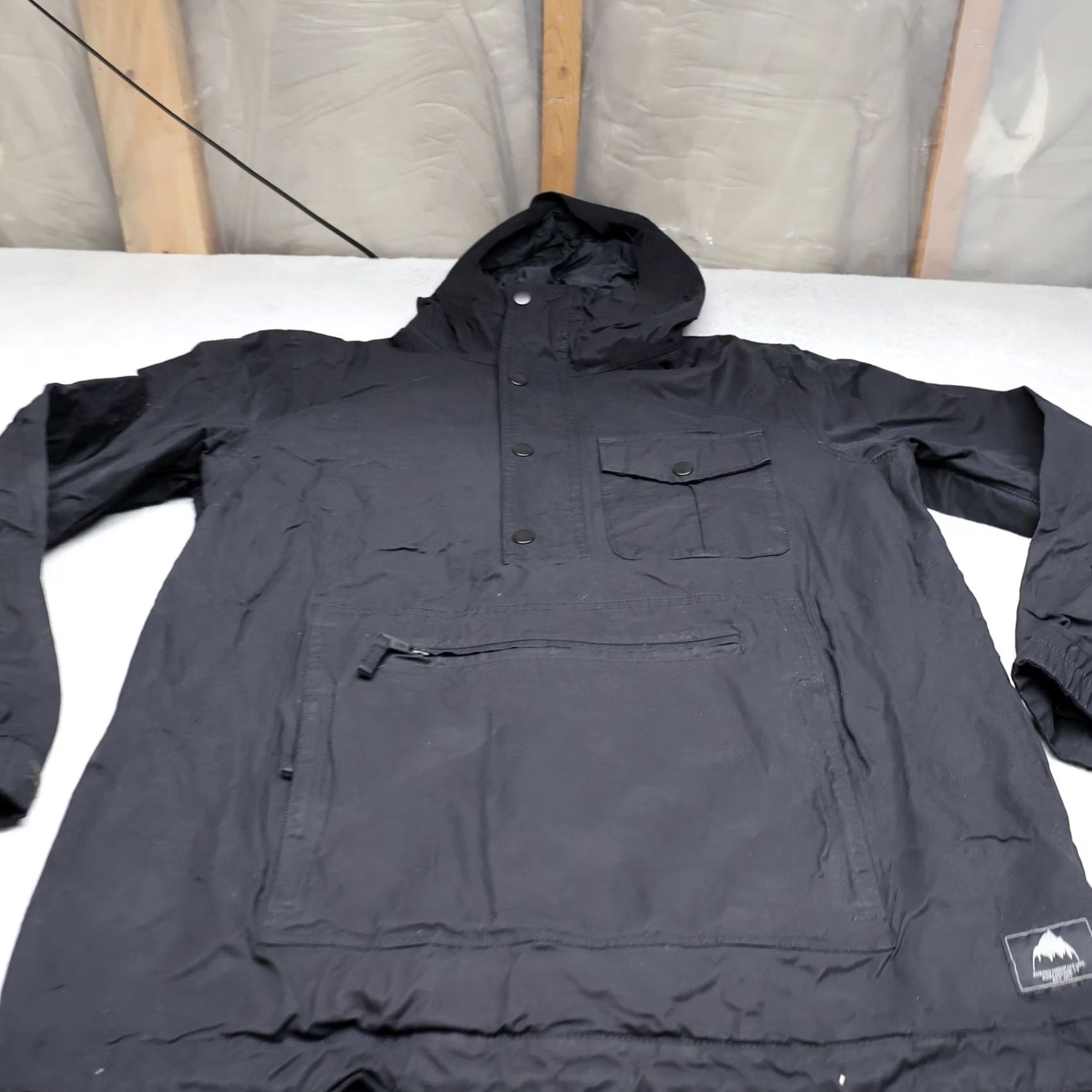 Burton VINTAGE Burton Heritage Jacket Mens Large Black Pullover Anorak Ski Snow Side Zip 2L Size US L / EU 52-54 / 3 - 2 Thumbnail