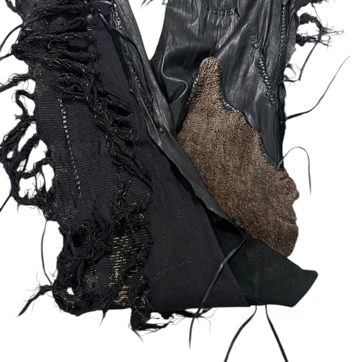 14th Addiction 14th addiction shearling leather amber scarf Size ONE SIZE - 10 Thumbnail